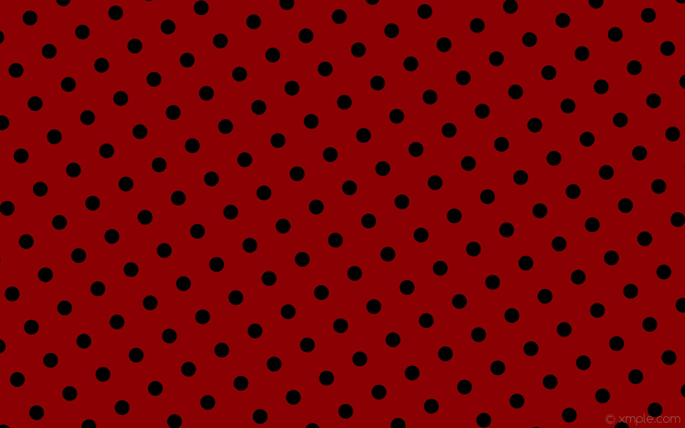 2304x1440 Red Polka Dot