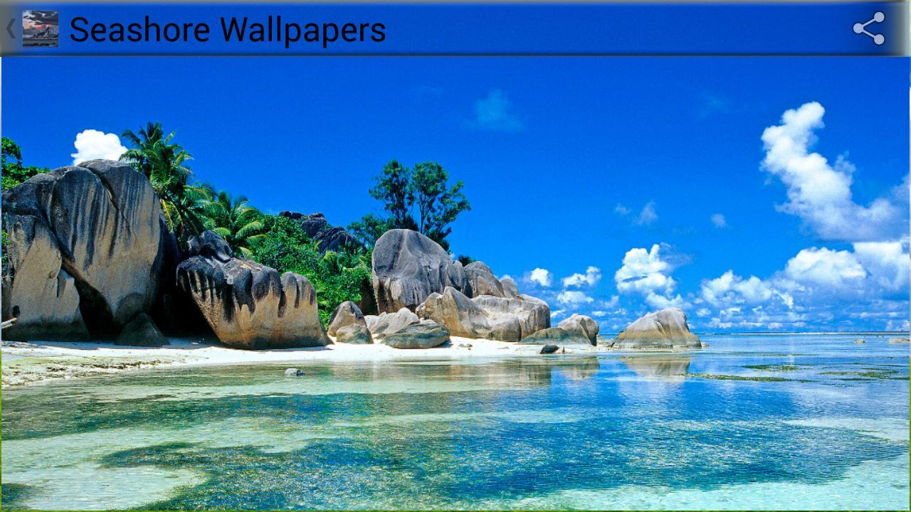 1280x720 Seashore Wallpaper for Android