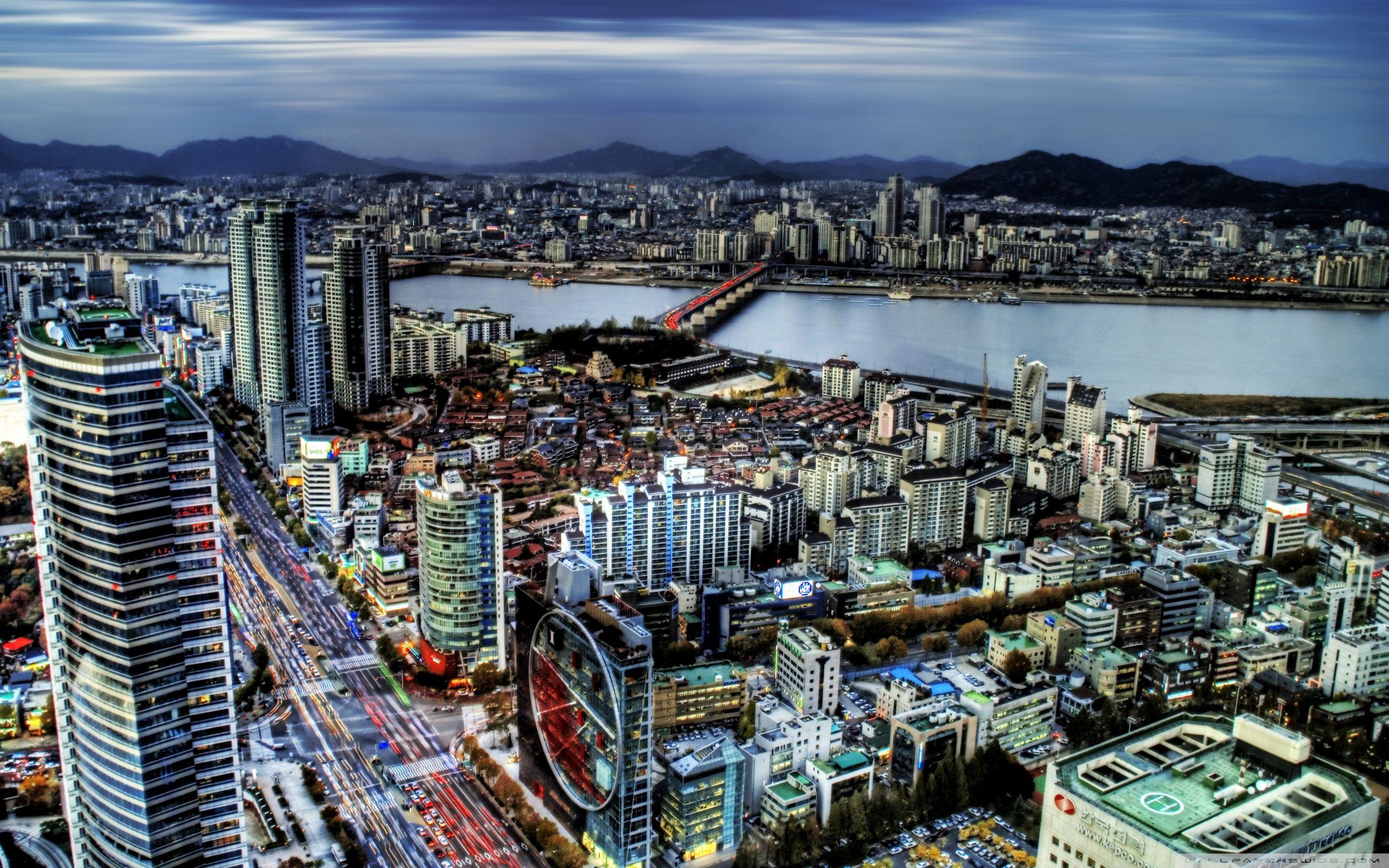 2560x1600 Seoul Panorama, South Korea ❤ 4K HD Desktop Wallpaper for 4K Ultra