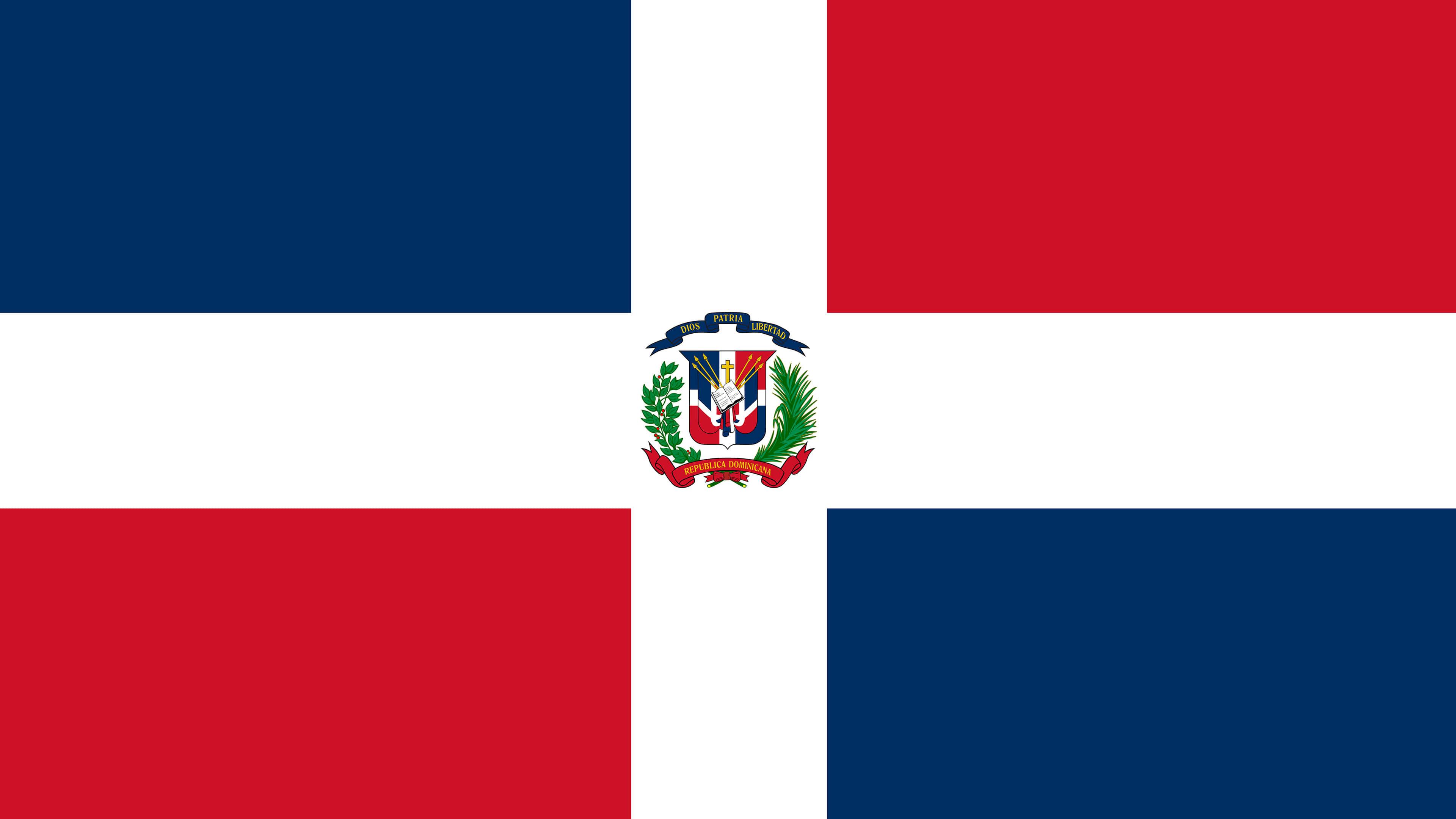 3840x2160 Dominican Republic Flag UHD 4K Wallpaper