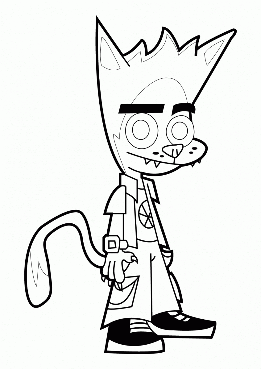 846x1196 Coloring Pages: Aierxzygt Johnny Test Dessins