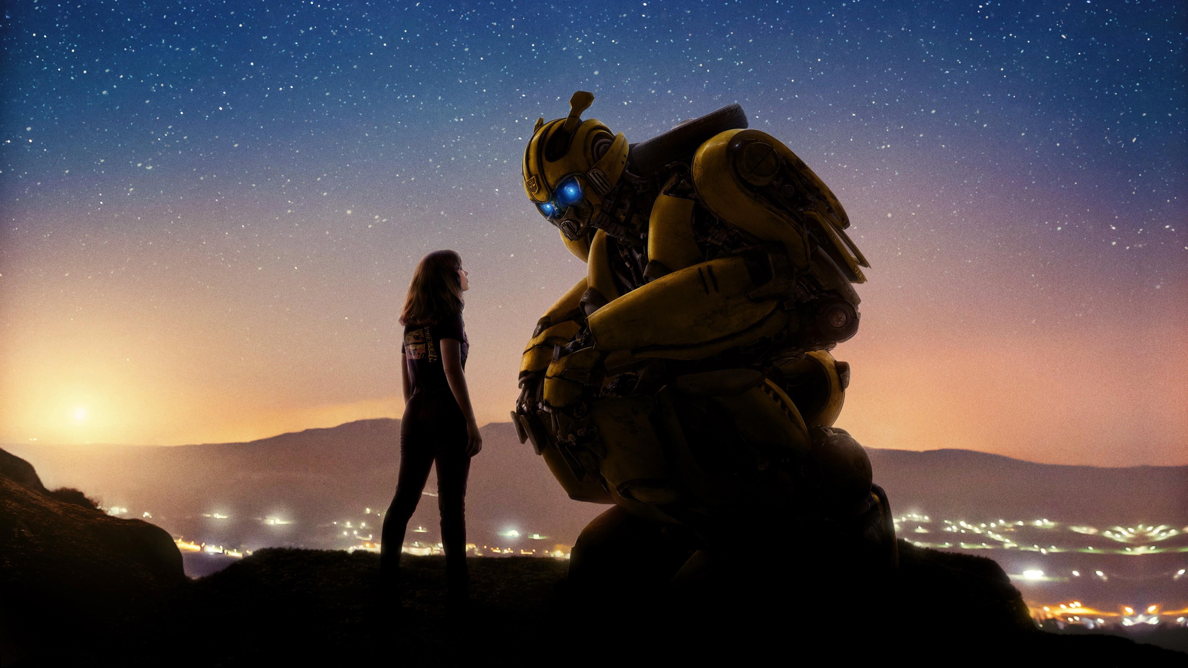 3840x2160 Wallpaper Transformers: Bumblebee, Hailee Steinfeld, 5K