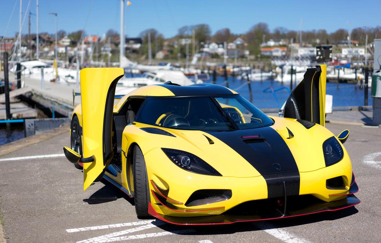 1332x850 Wallpaper auto, yellow, door, Koenigsegg, supercar