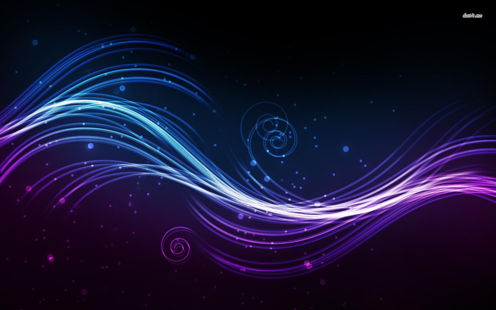 1680x1050 Blue Music Abstract Wallpaper