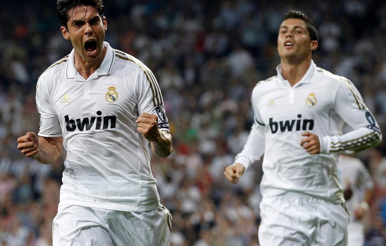 1332x850 Wallpaper football, real madrid, real Madrid, football, CR C.Ronaldo, Cristiano Ronaldo, Ricardo Kaka, Ricardo Kaka image for desktop, section спорт