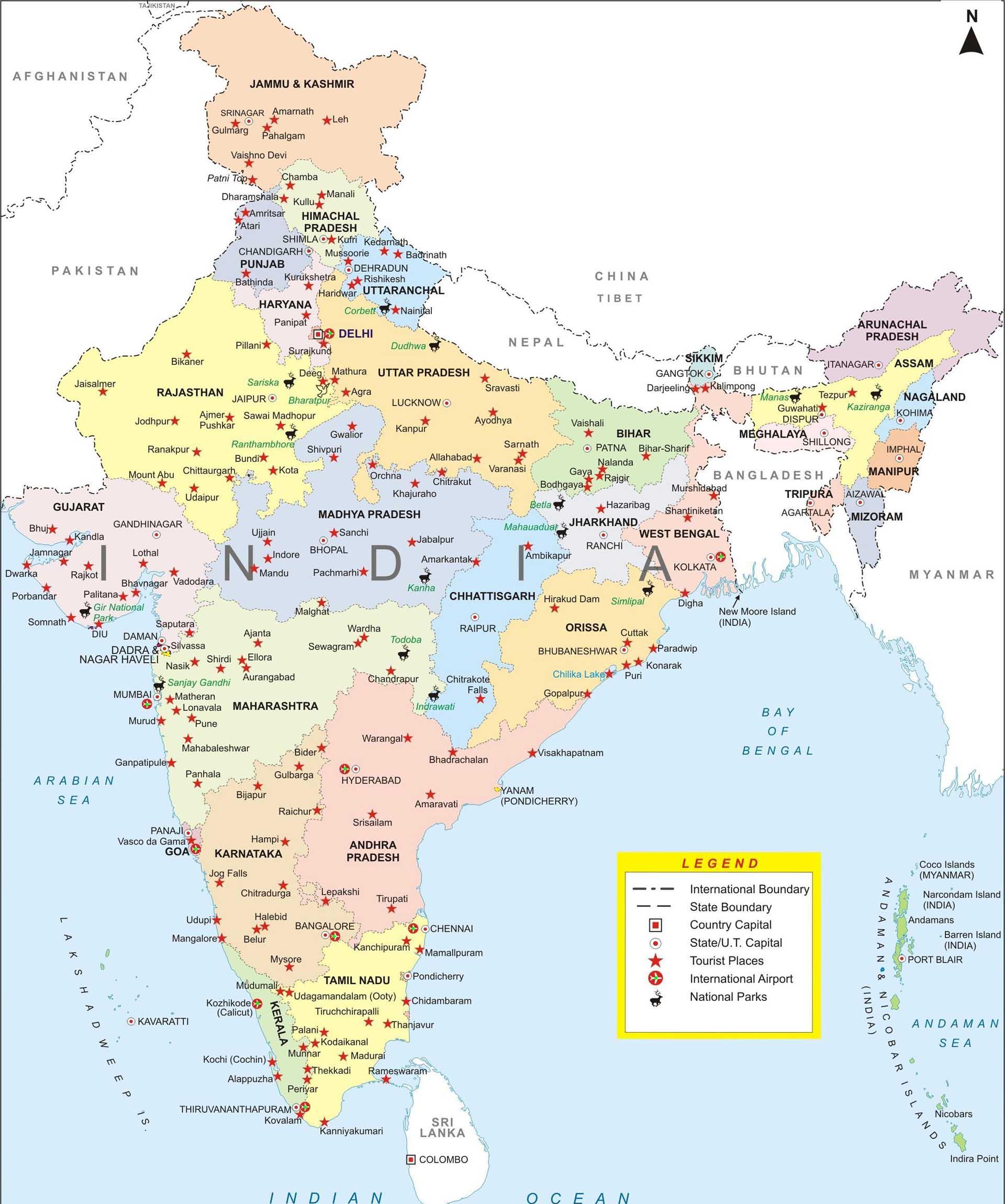 Hình nền bản đồ chính xác 1920x2300 Ấn Độ