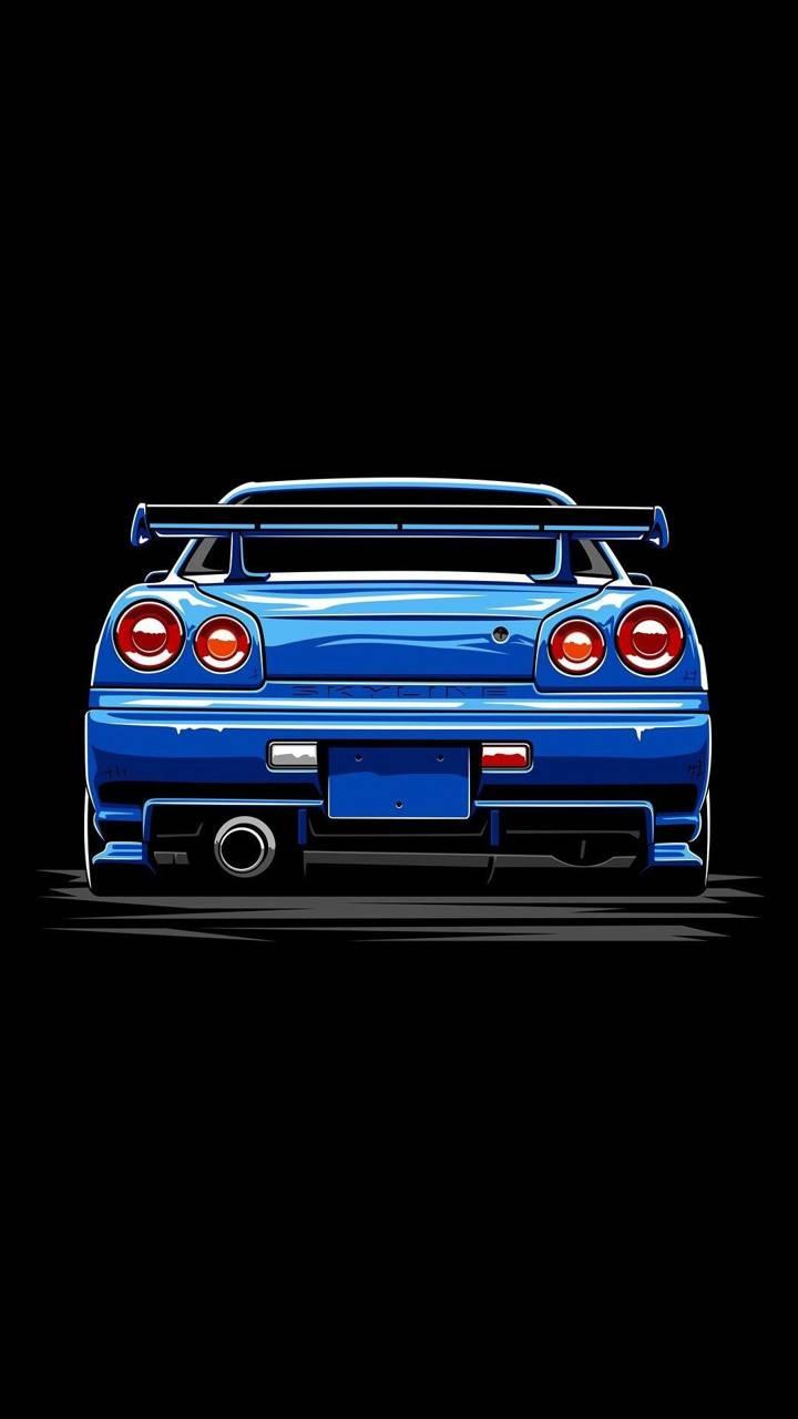 720x1280 Nissan Skyline R34 wallpaper