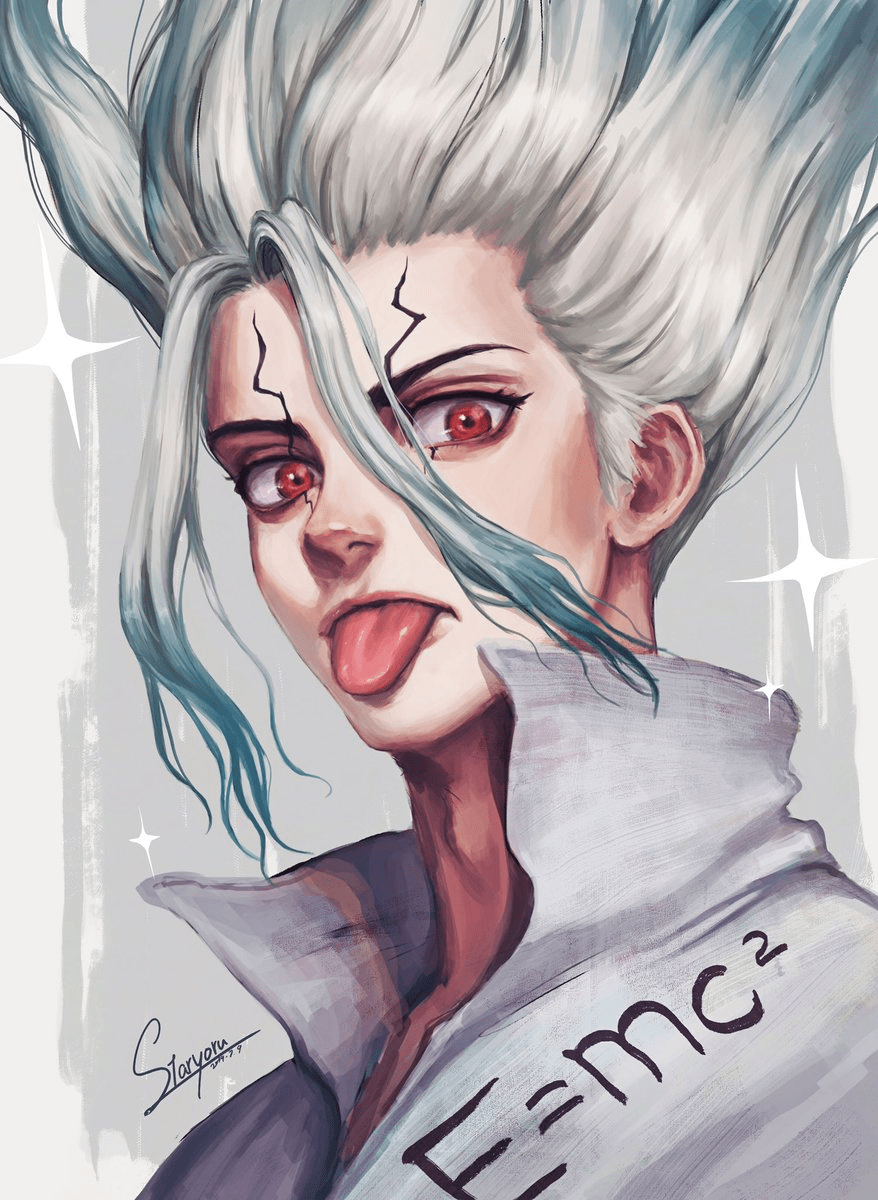 878x1200 Starヨル on. Stone, Stone wallpaper, Anime crossover