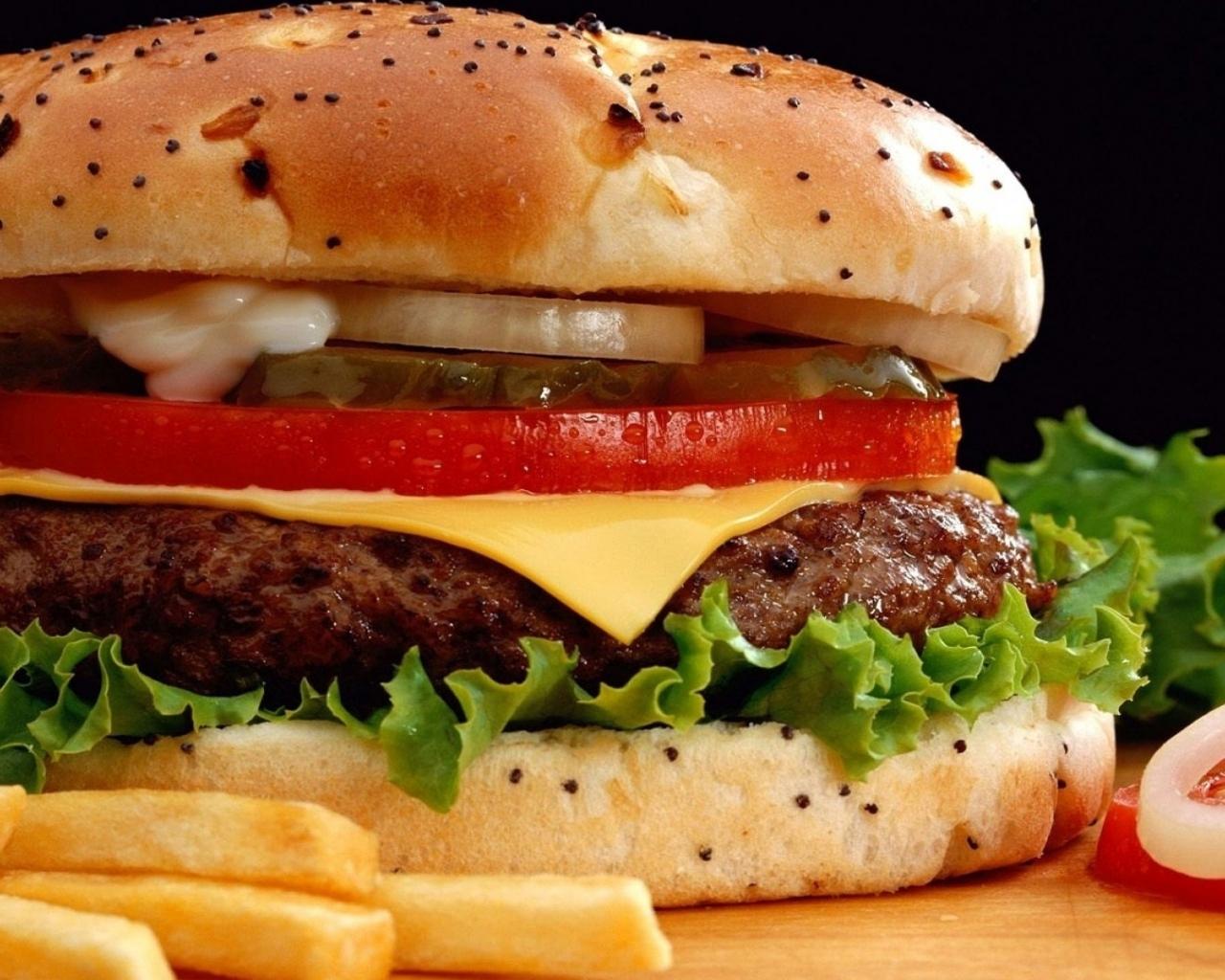 1280x1024 Hamburguer Sweet Drinks Wallpaper (1280x1024)
