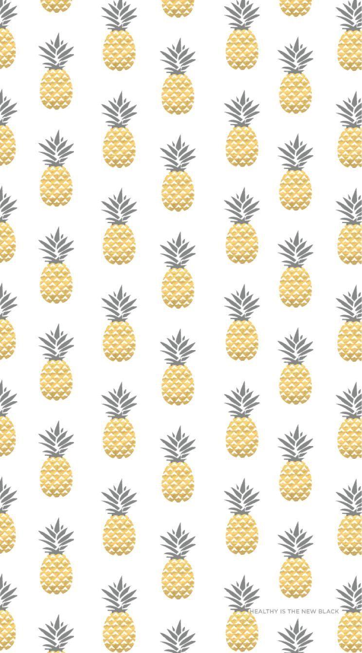 744x1341 iPhone Wallpaper. Pineapple, Yellow, Plant, Pattern