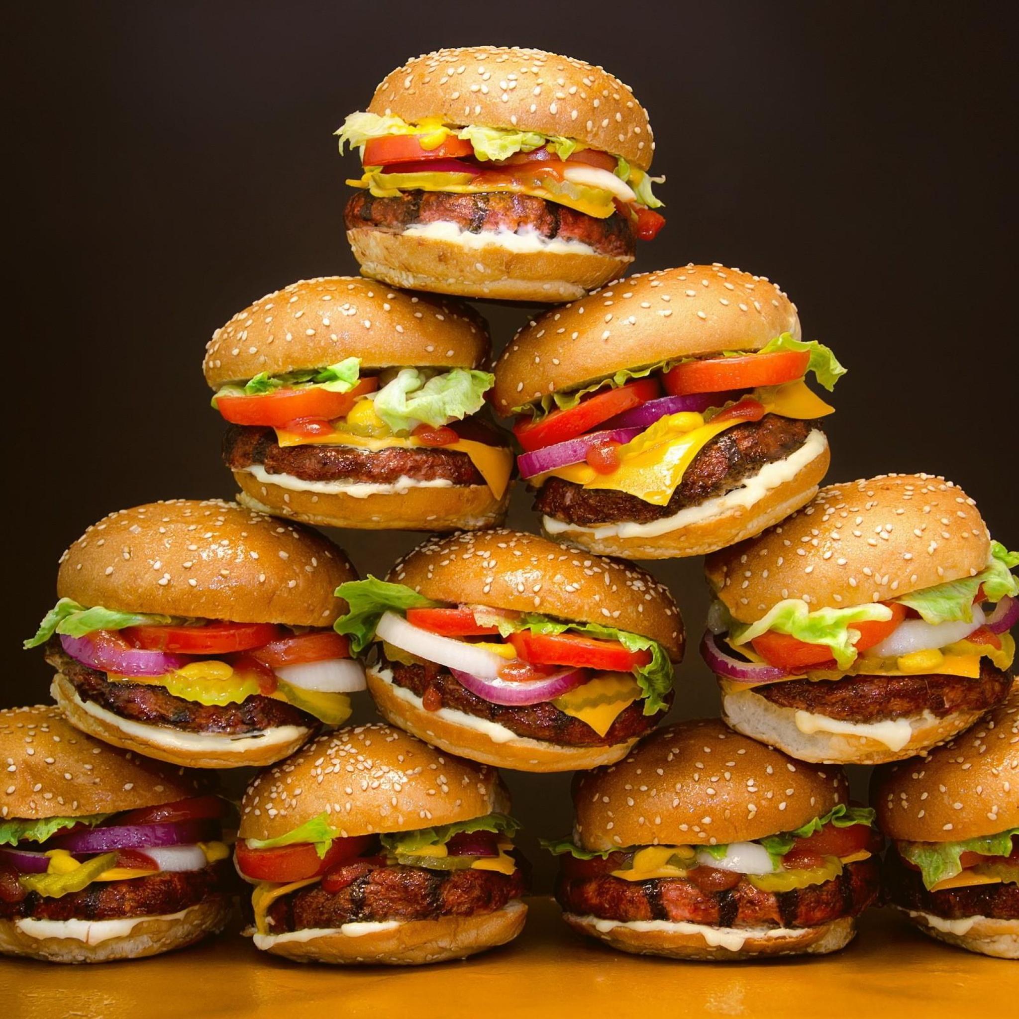 2048x2048 Burger Wallpaper