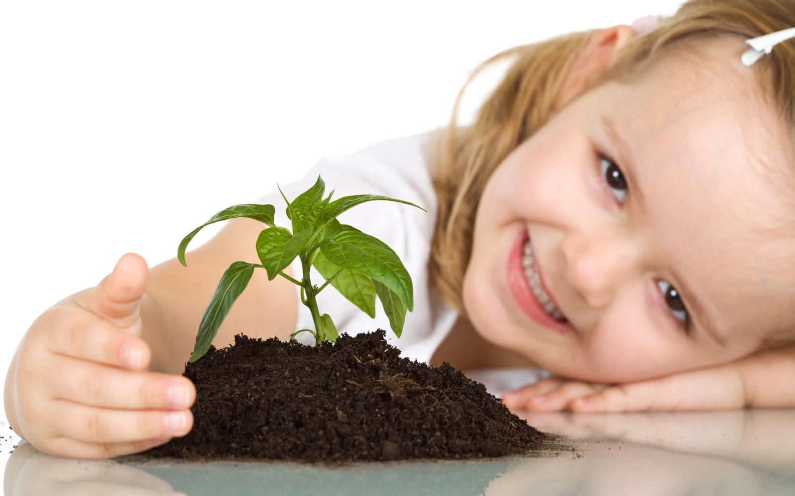 1600x1000 Cute Baby Girl Cute Plant HD Wallpaper