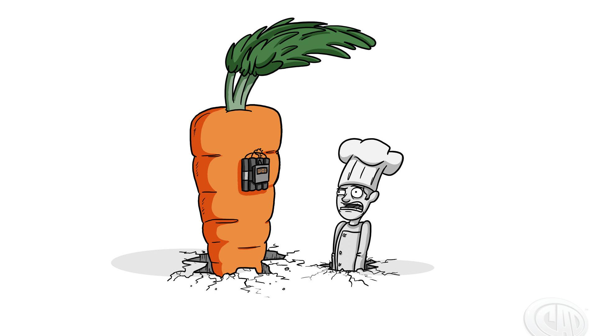 1920x1080 Chef and a carrot bomb Wallpaper