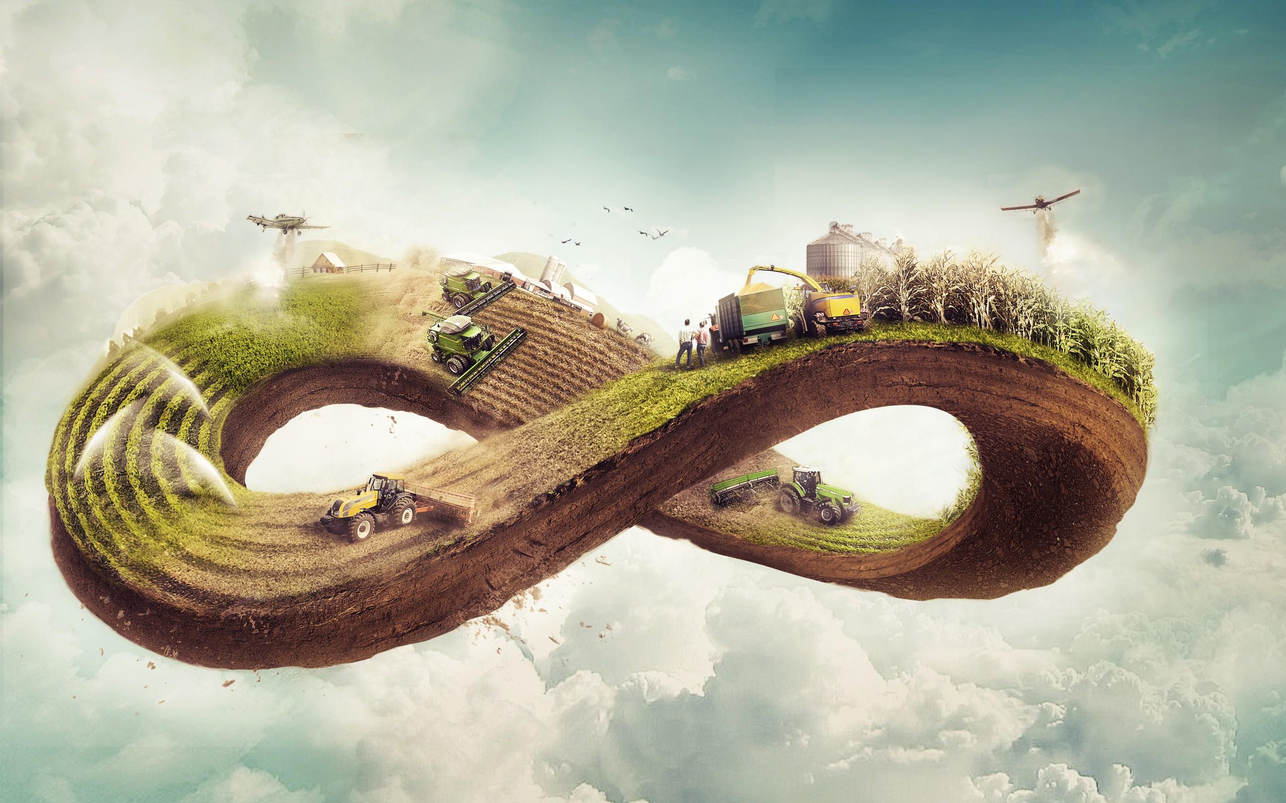 2560x1600 Modern Agriculture 4K Wallpaper
