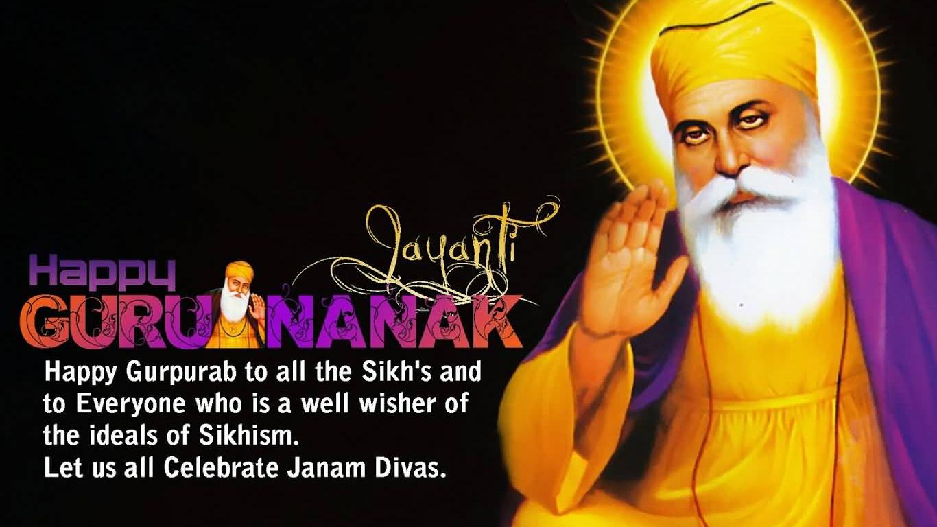 1366x768 Guru Nanak Jayanti HD Wallpaper Free Download For Desktop