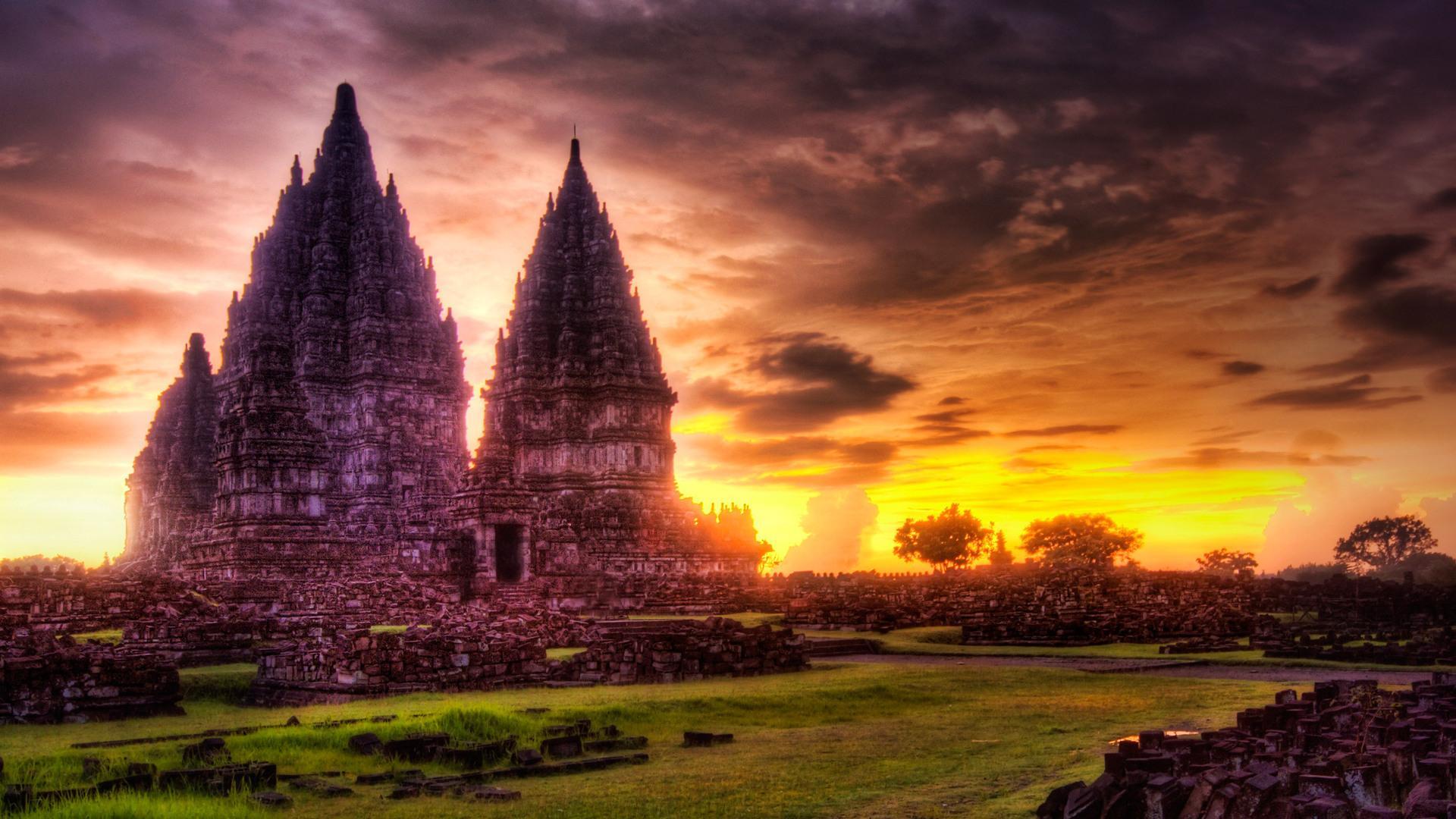 1920x1080 wallpaper Prambanan, Central Java, Indonesia HD : Widescreen