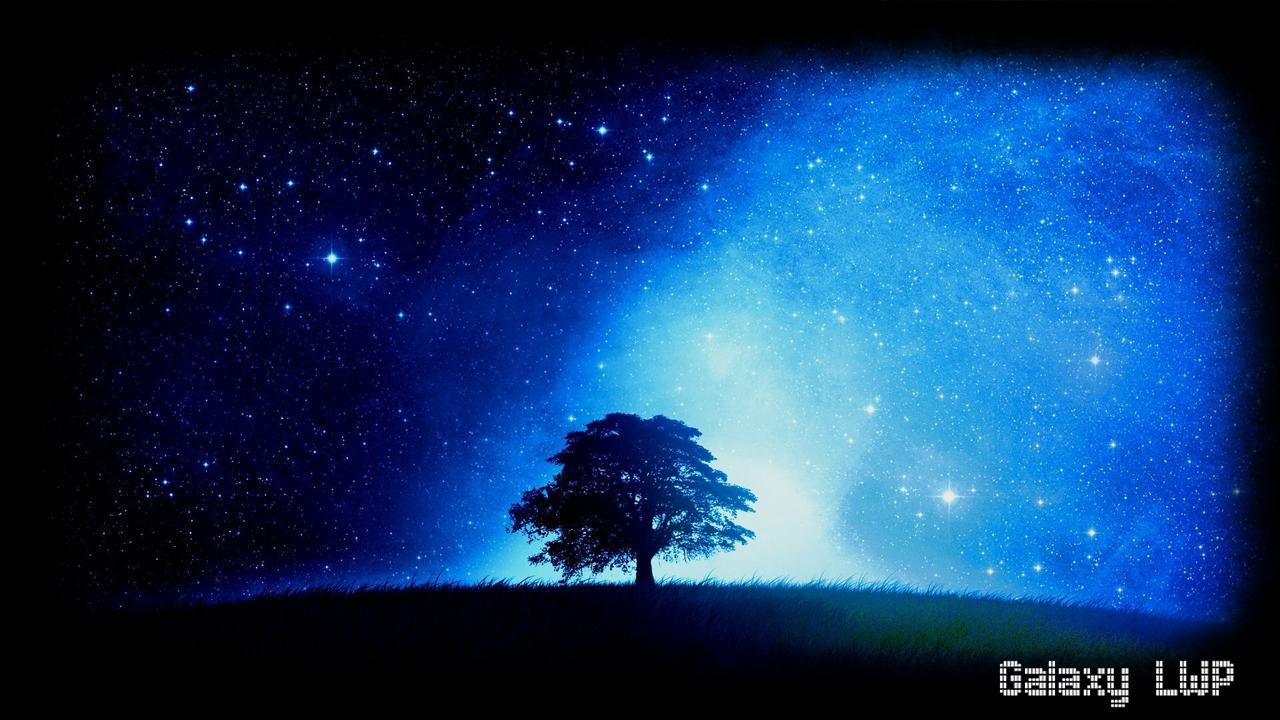 1280x720 Starry Night Wallpaper for Android