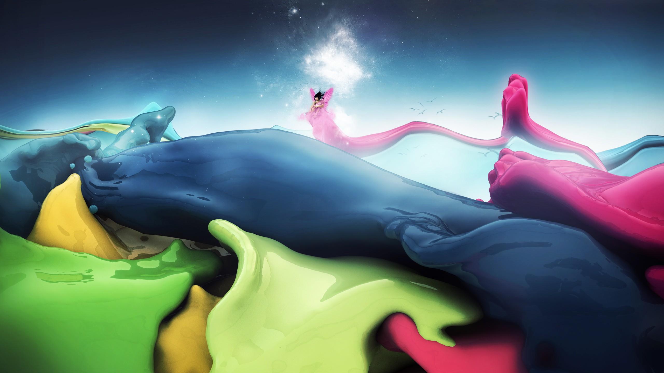 2560x1440 Fluid and Vivid Wallpaper