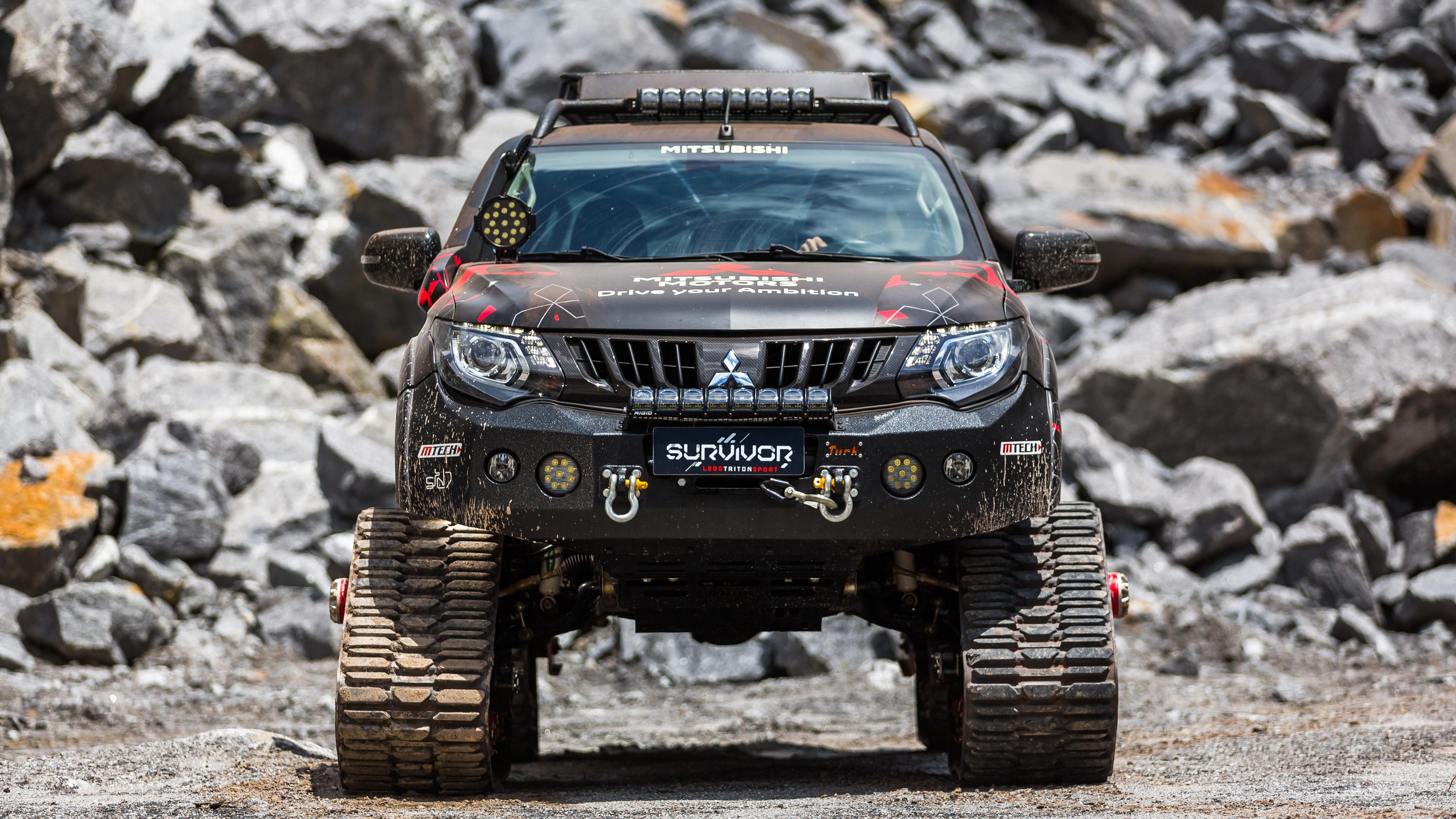 4096x2304 Mitsubishi L200 Triton Survivor 2018 4K 2 Wallpaper. HD Car