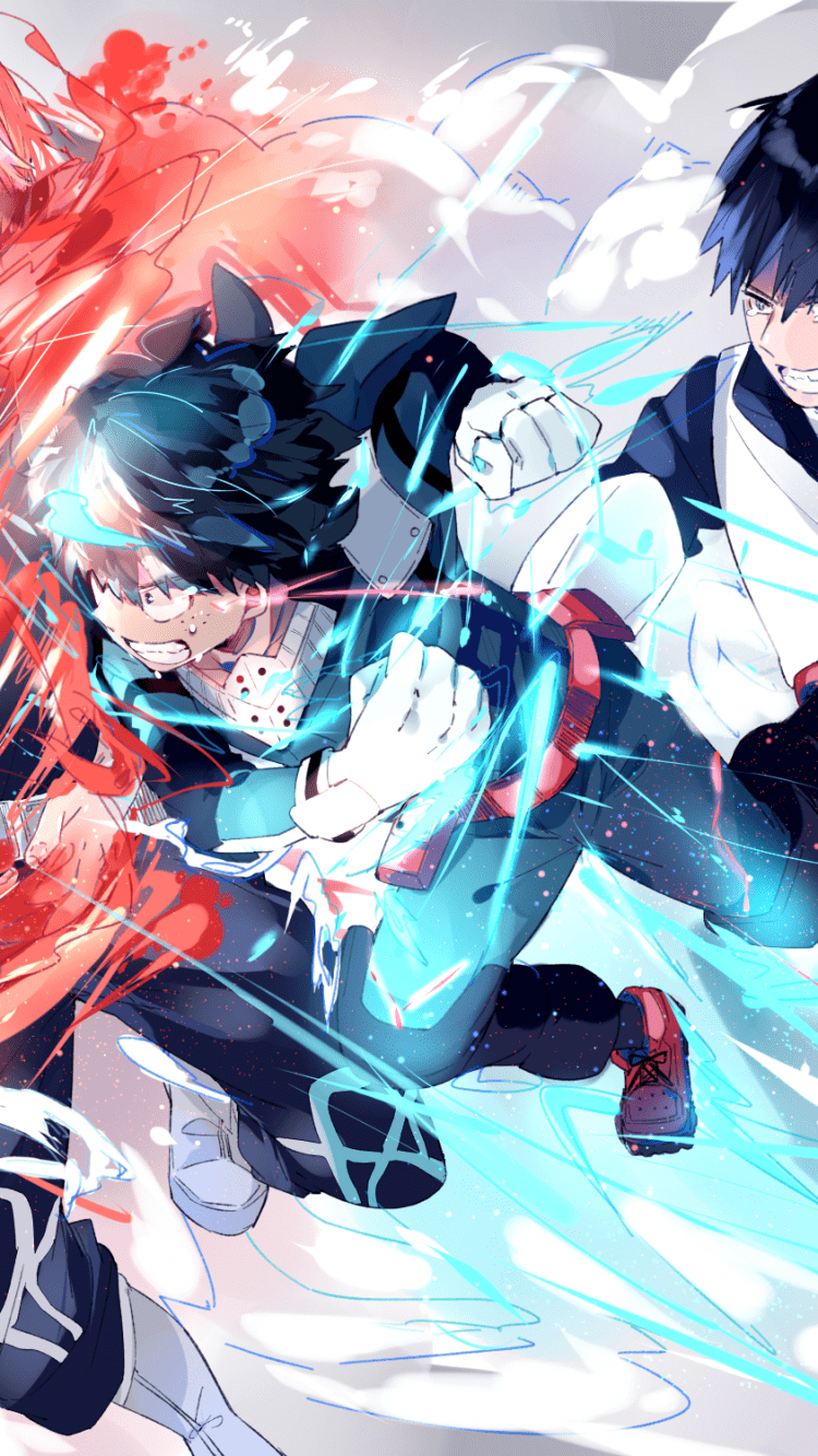 750x1334 Download 750x1334 Boku No Hero Academia, Todoroki Shouto