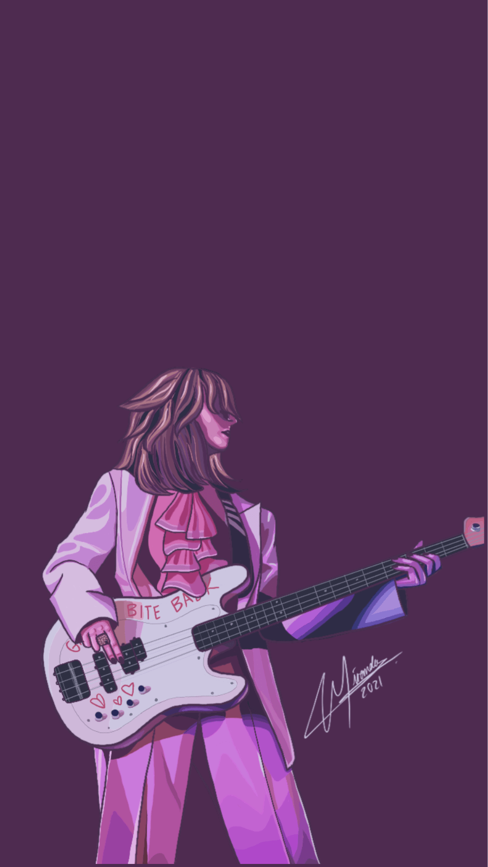 956x1698 Victoria de Angelis / wallpaper / Måneskin