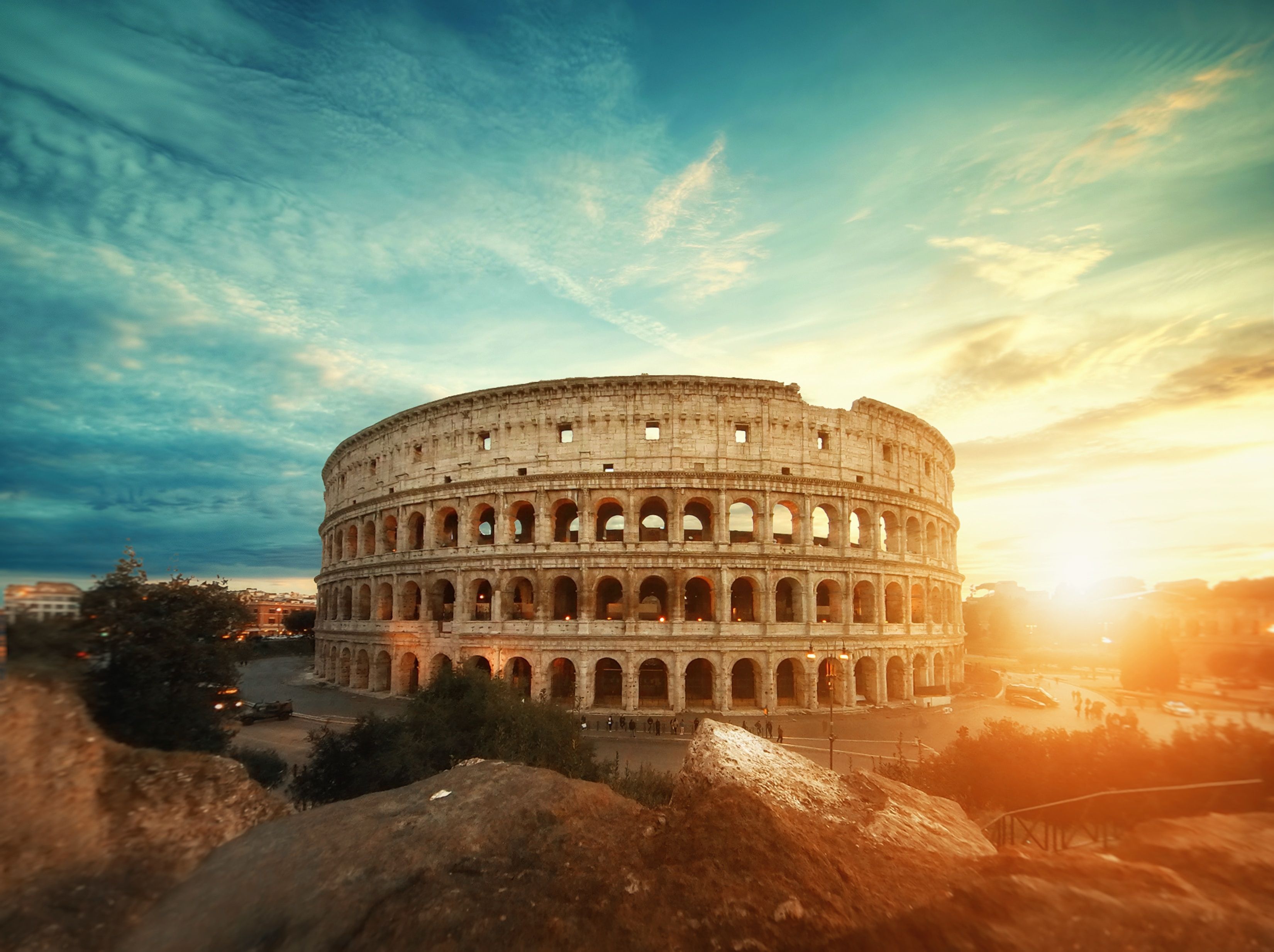 3300x2468 The Colosseum in Rome Illustration