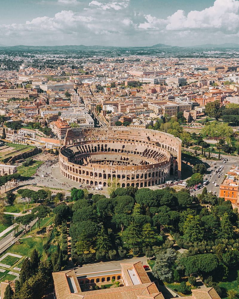 800x1000 Aerial view of Colosseum at Rome Italy