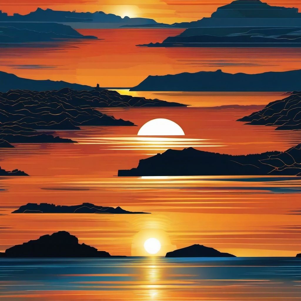 1024x1024 Breathtaking Santorini Sunset Over The