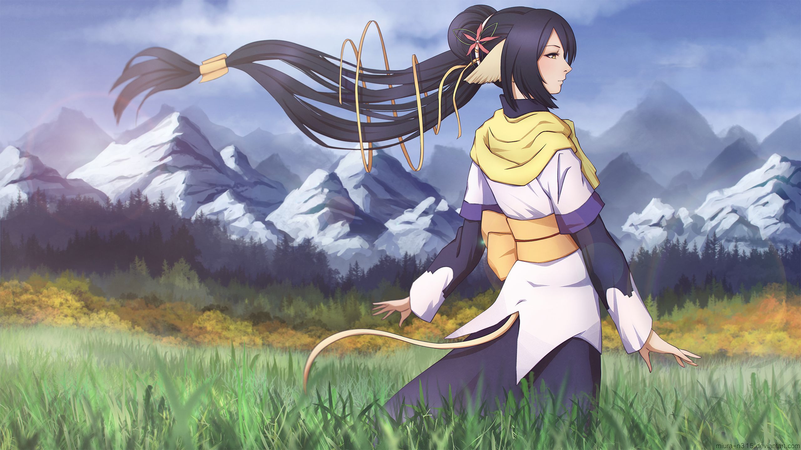 2560x1440 Anime, Utawarerumono, Kuon