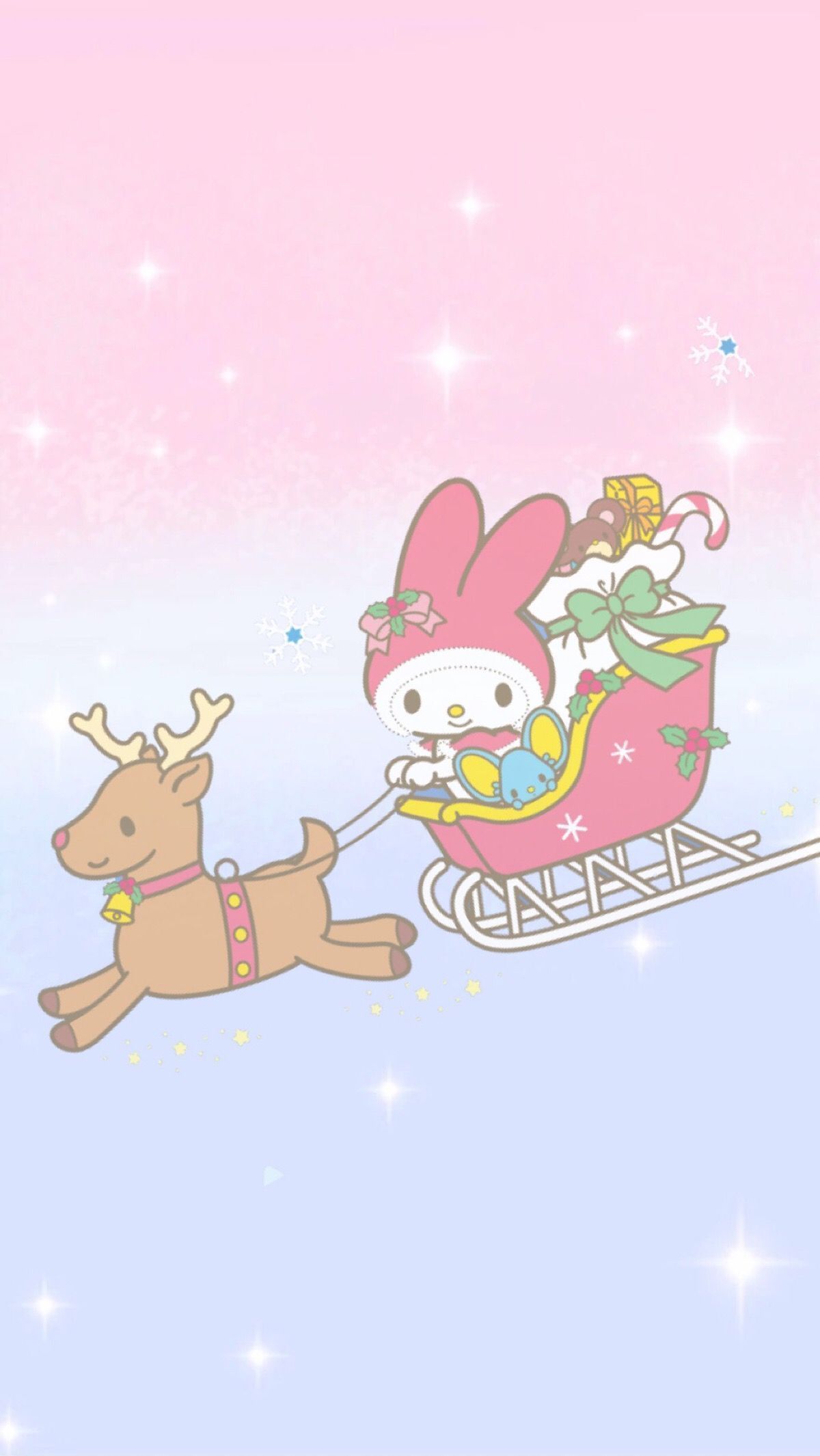 1200x2130 Christmas My Melody Wallpaper