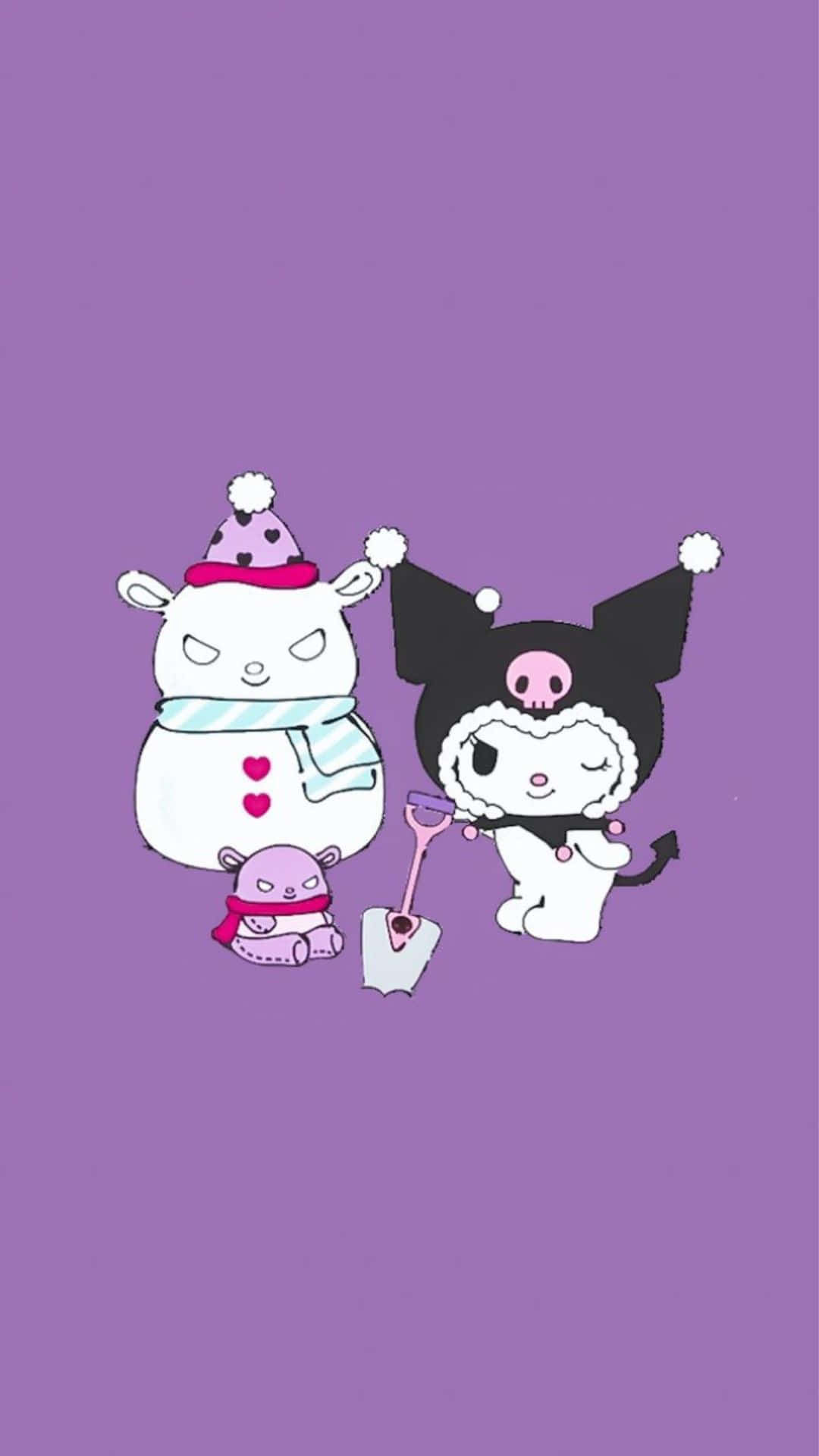 1080x1920 Kuromi Christmas Wallpaper