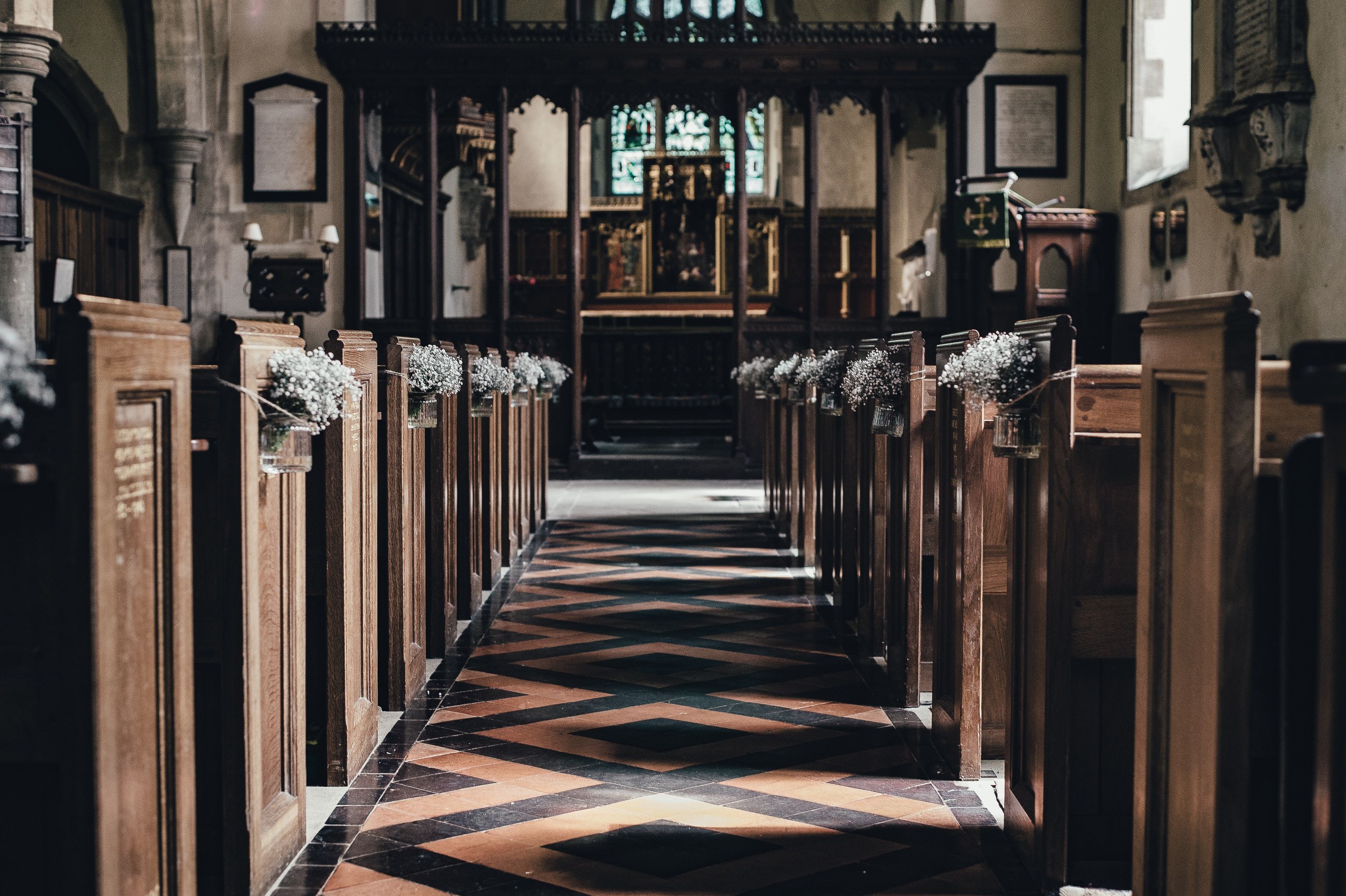 3000x1997 Church Wedding Wallpaper