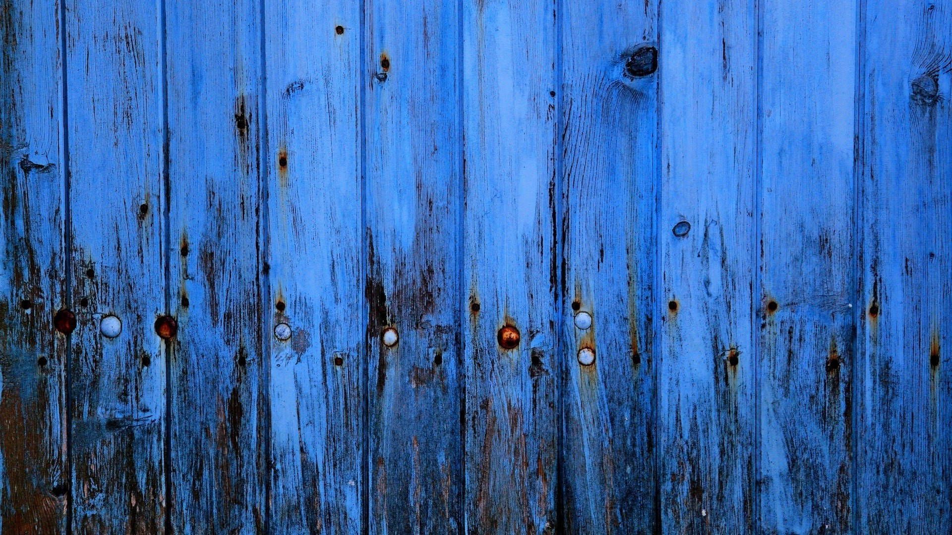1920x1080 Blue HD Wood Fence Wallpaper