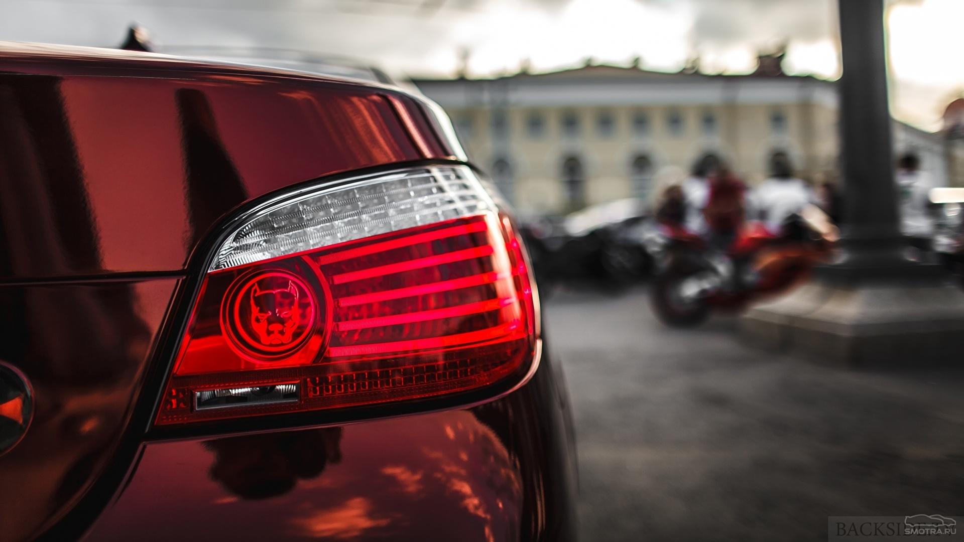 1920x1080 Photos BMW E60 Cars Headlights Closeup 1920x1080
