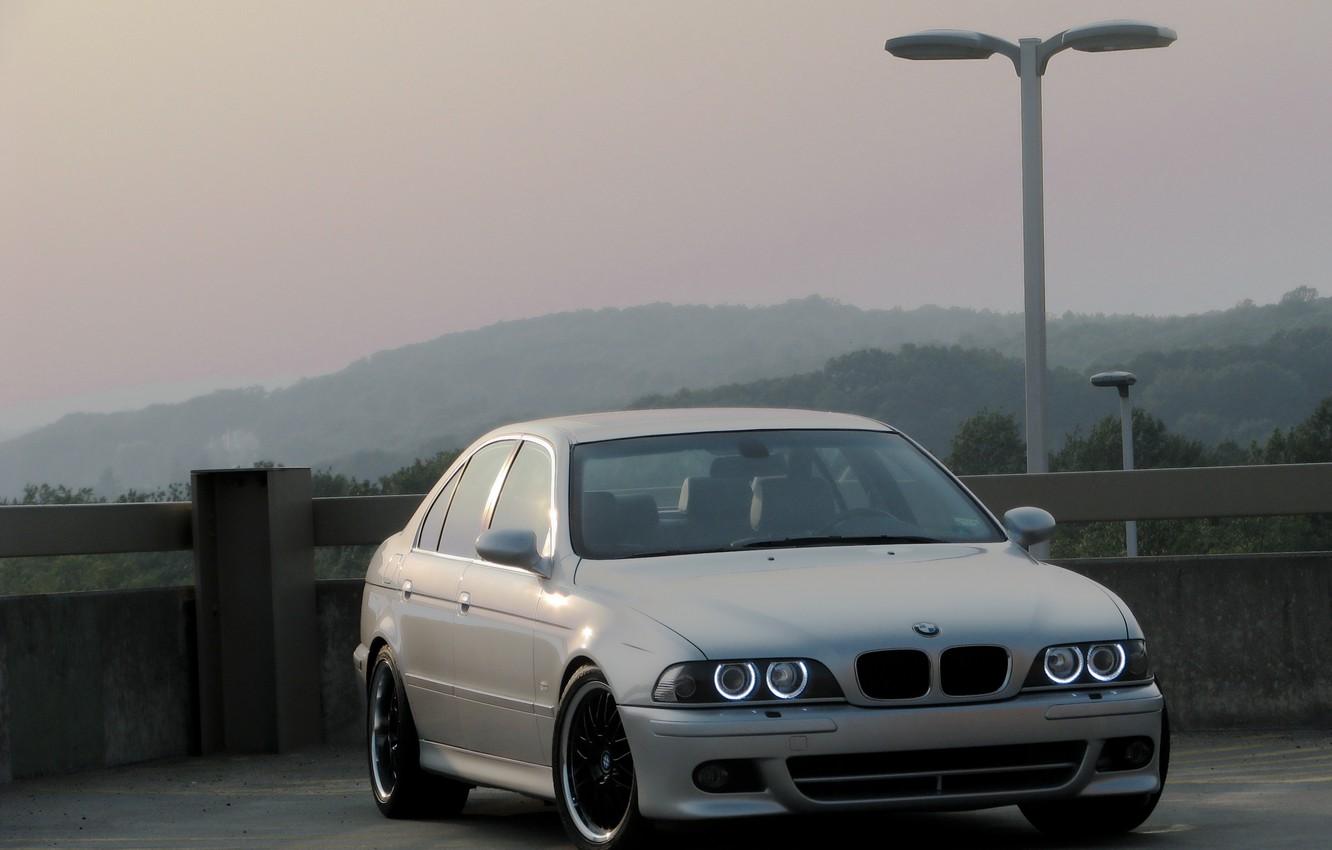 1332x850 Wallpaper lights, BMW, BMW, silver, angel eyes, Boomer, E39