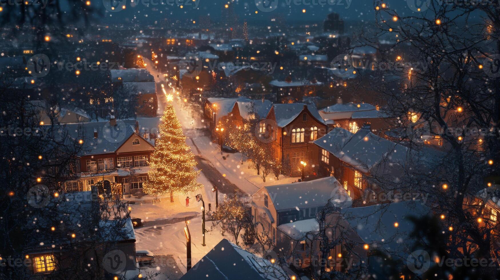1749x980 Snowy Town , Image
