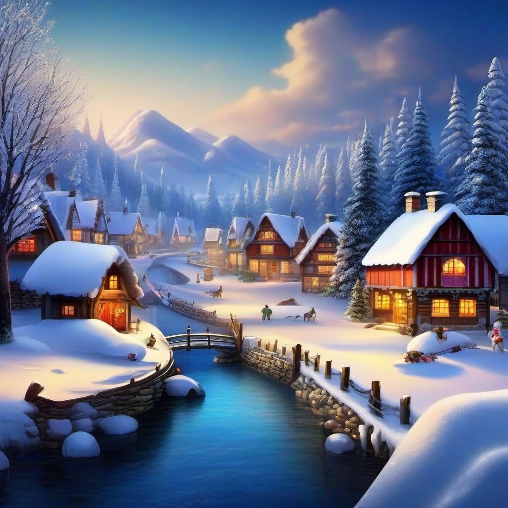 1024x1024 Snow Background Wallpaper