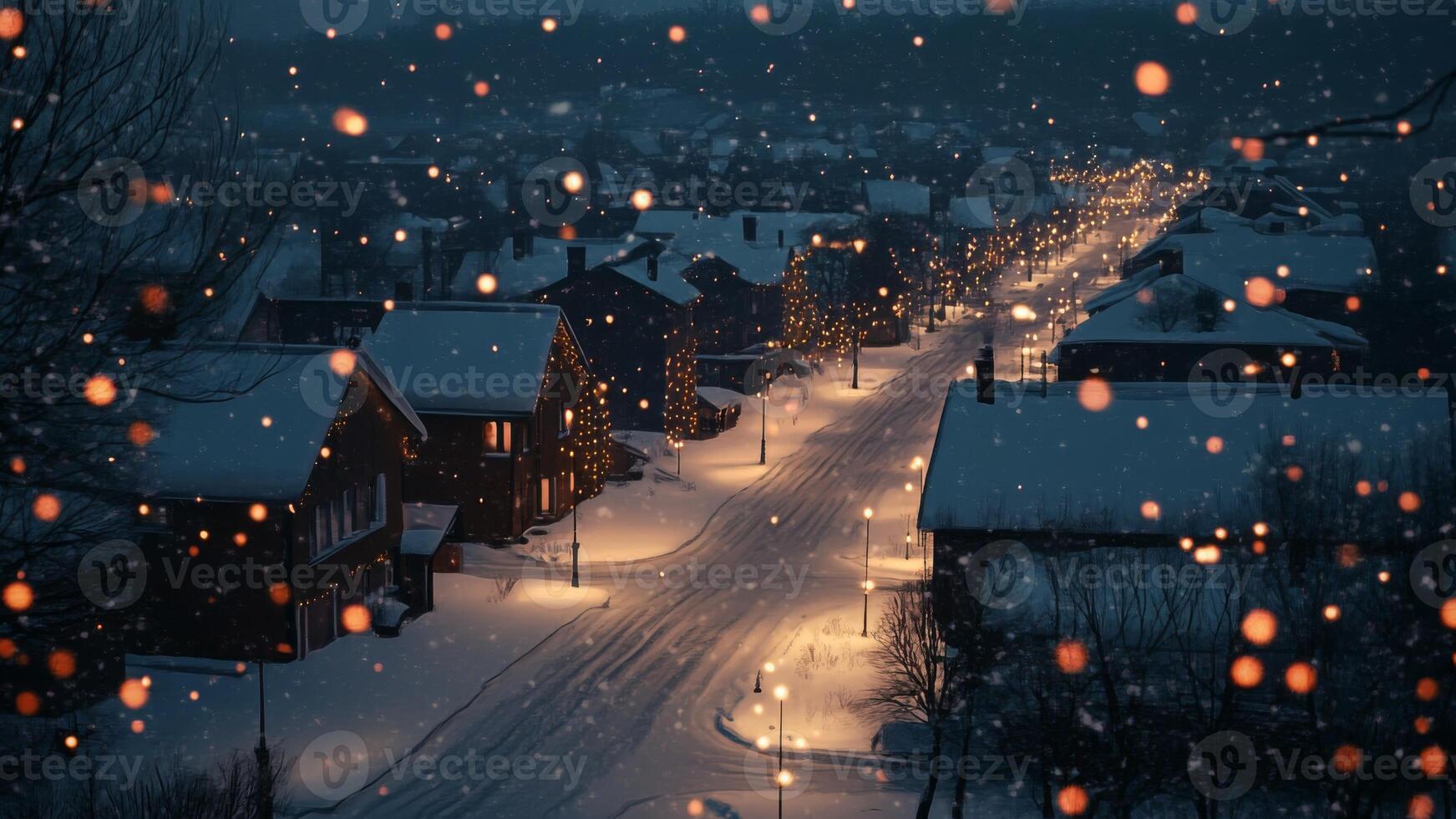 1743x980 Snowy Town , Image