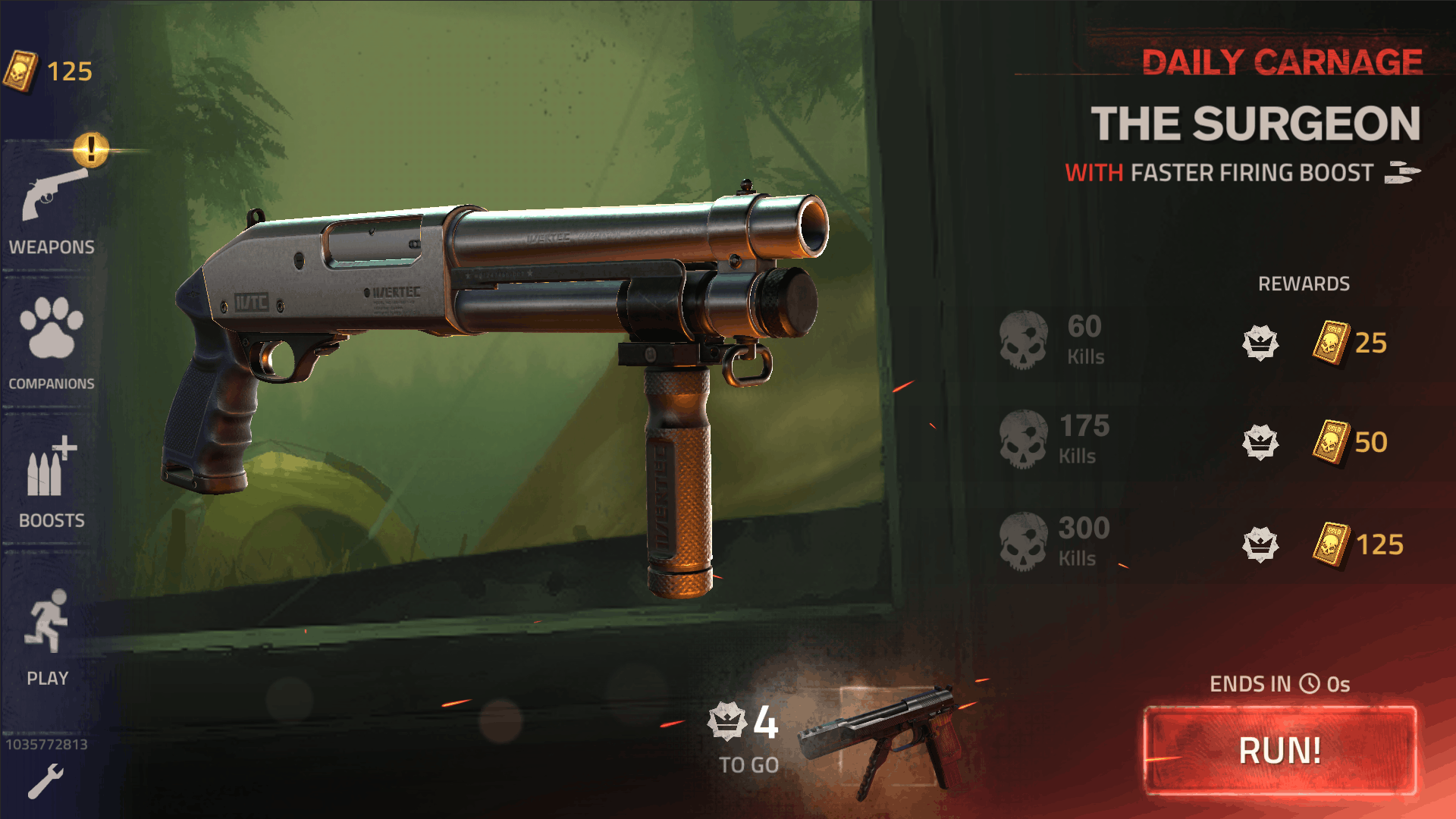 1920x1080 The Dead 2: Unleashed UI Design