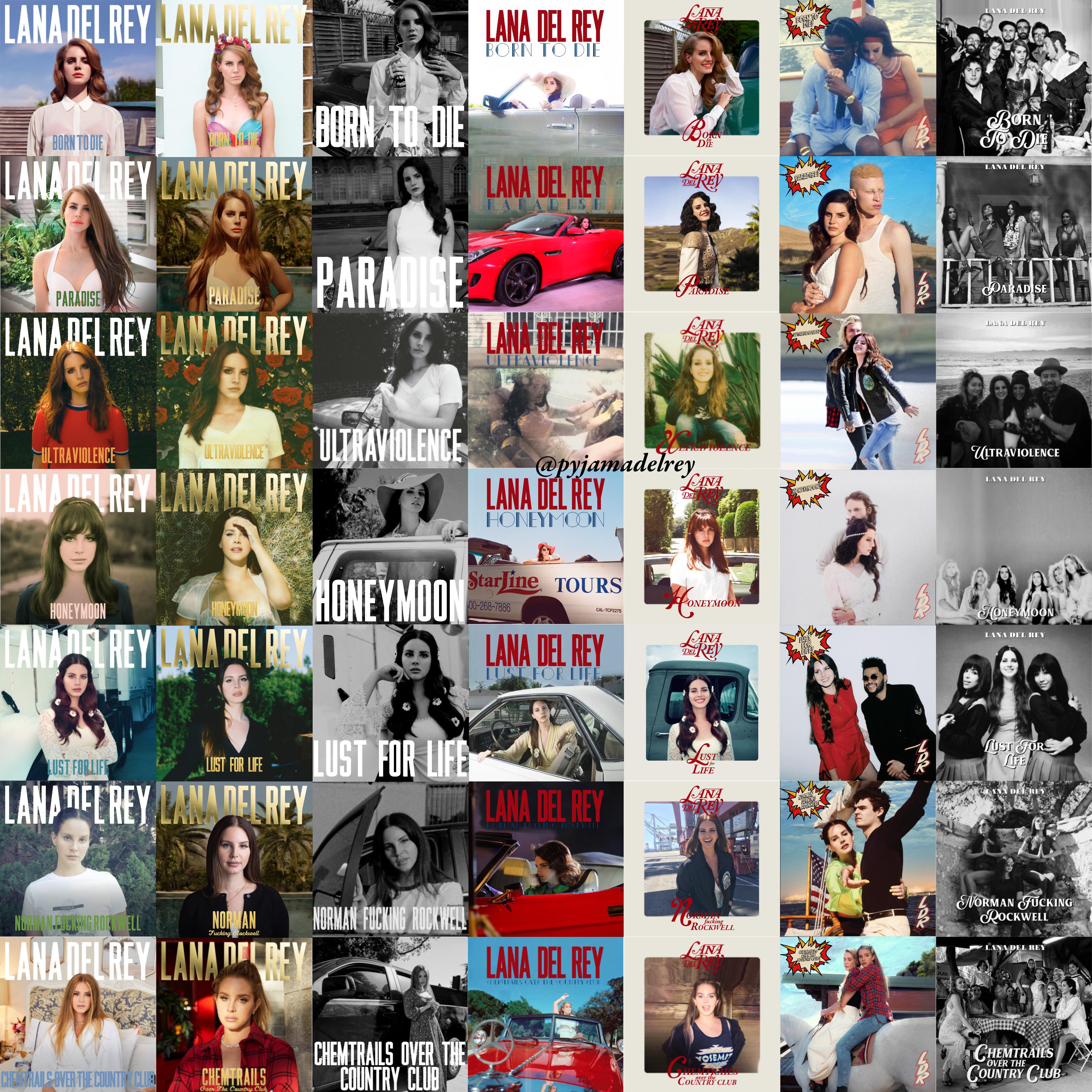 3360x3358 Lana Del Rey's Albums styled as her