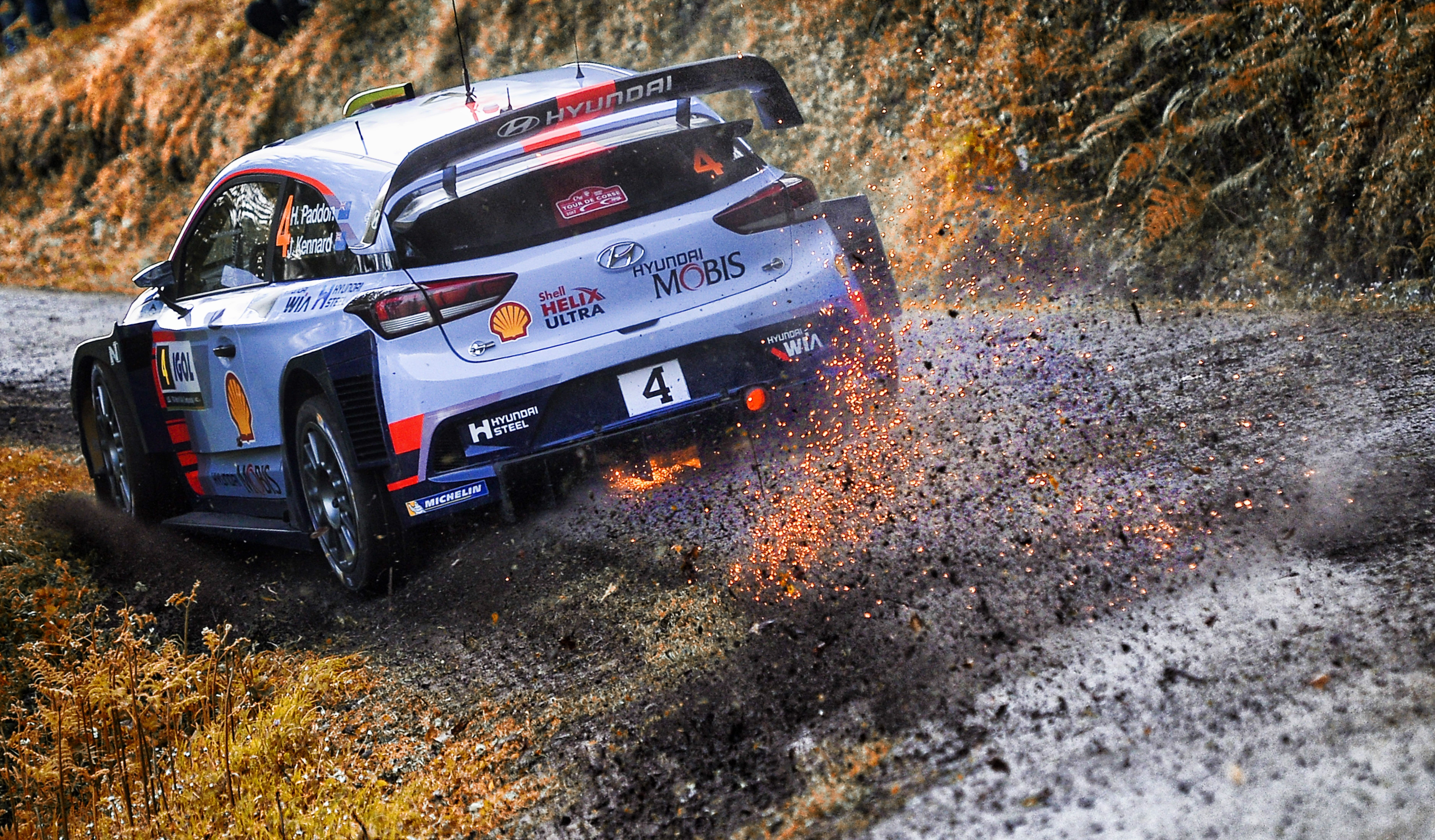 7512x4400 Sparks, Hyundai, Car, WRC, Rally
