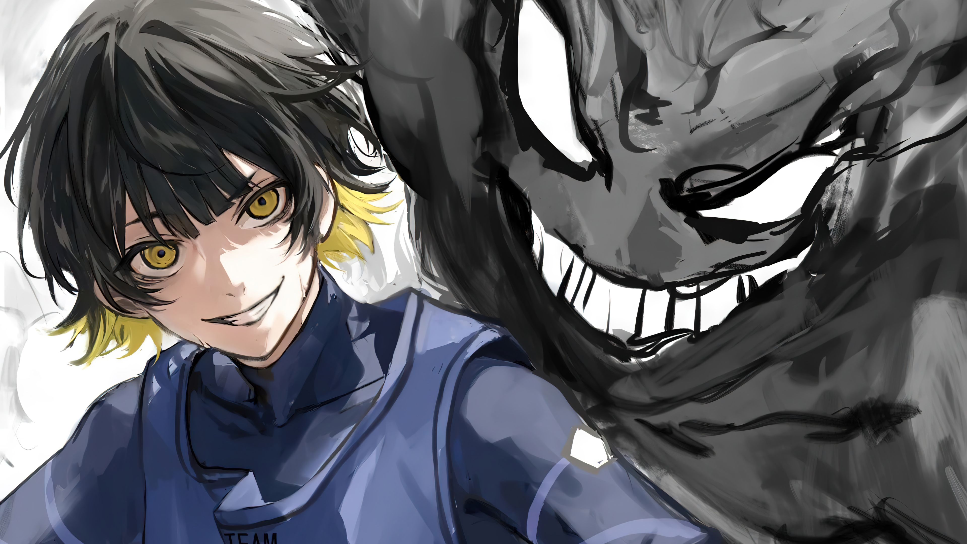 3840x2160 Anime Blue HD PC Wallpaper
