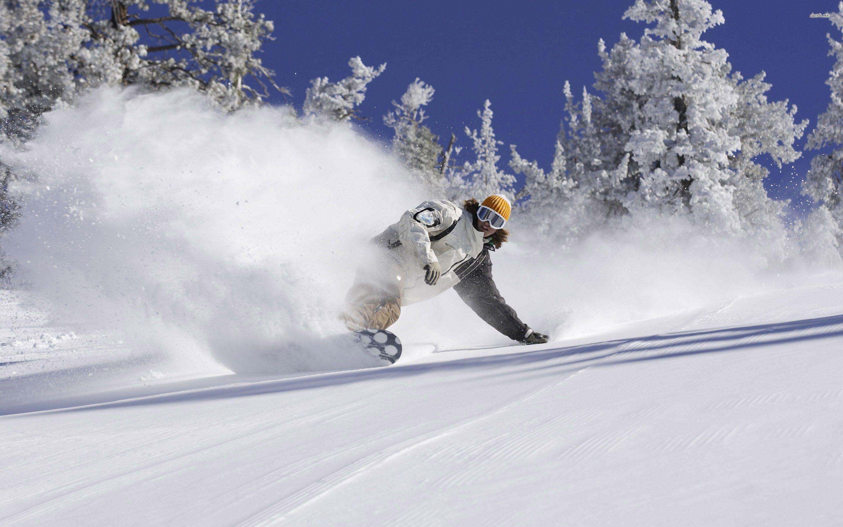 2880x1800 Snowboarding Wallpaper