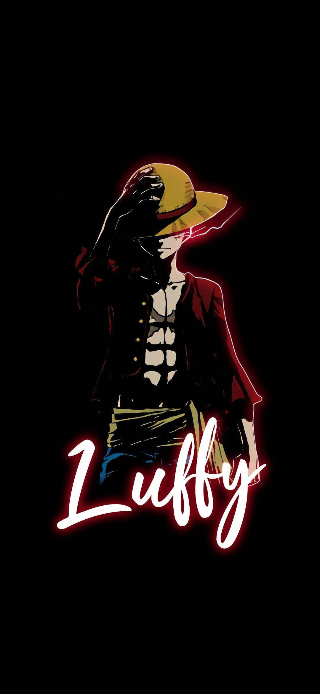 1080x2340 Anime Lock Screen Pirate King Luffy
