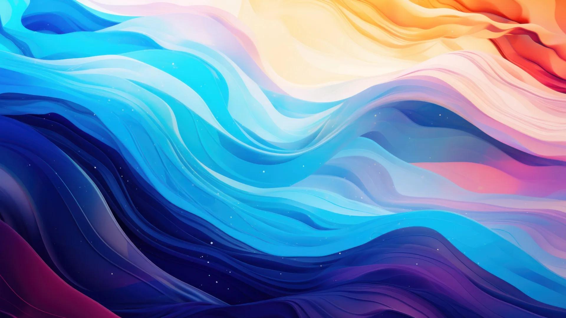 1920x1080 Abstract Blue Wave Splash Illustration