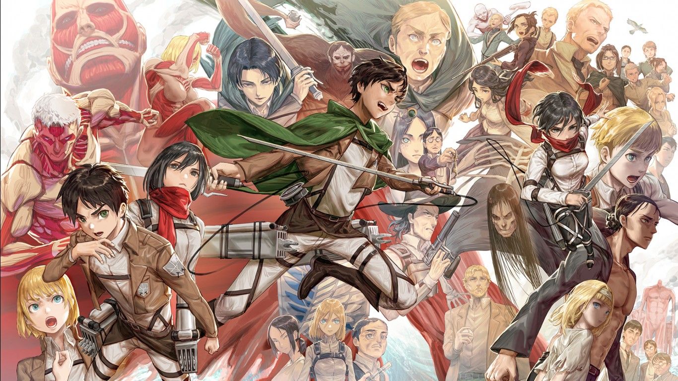 1366x768 Annie Leonhart Armin Arlert Armored