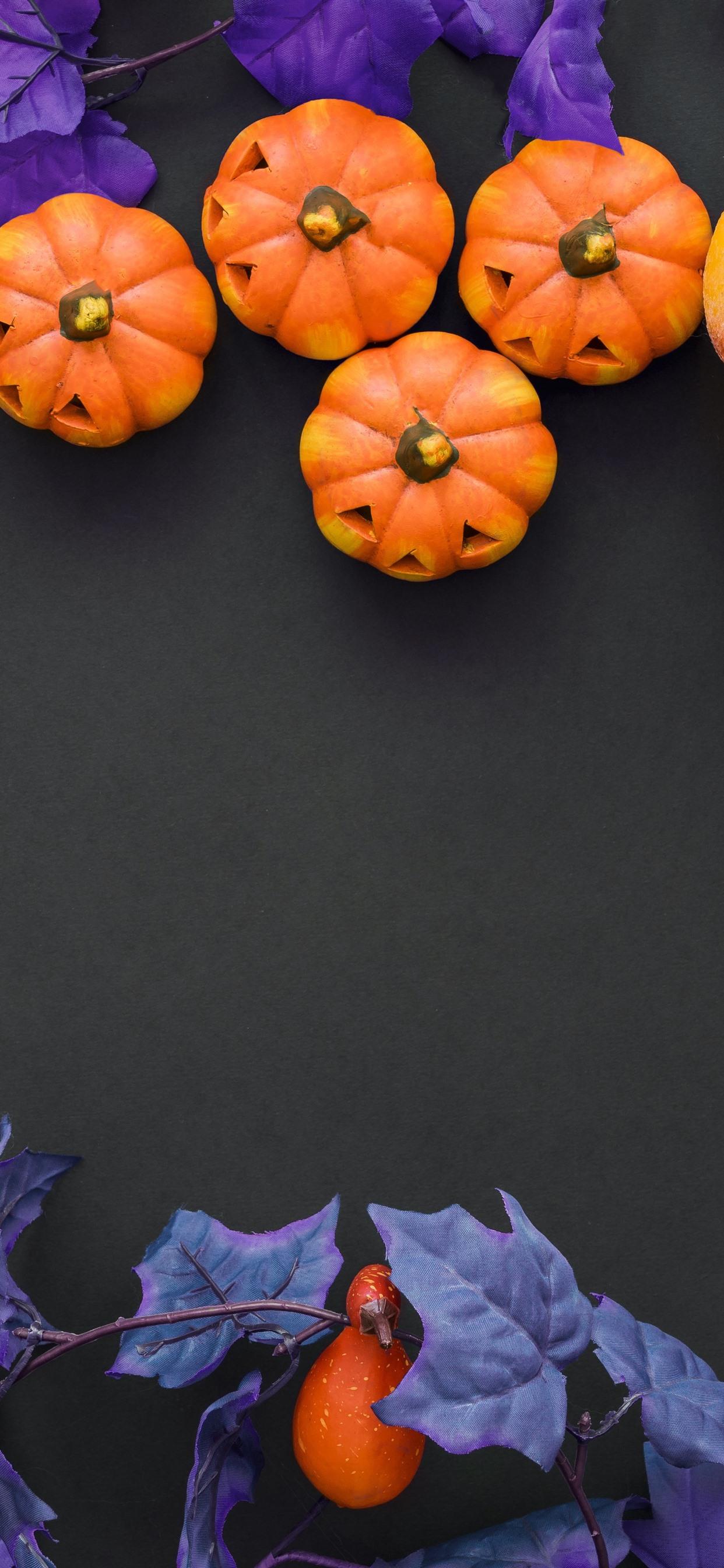 1242x2688 Halloween, pumpkin, berries, decoration 1242x2688 iPhone XS