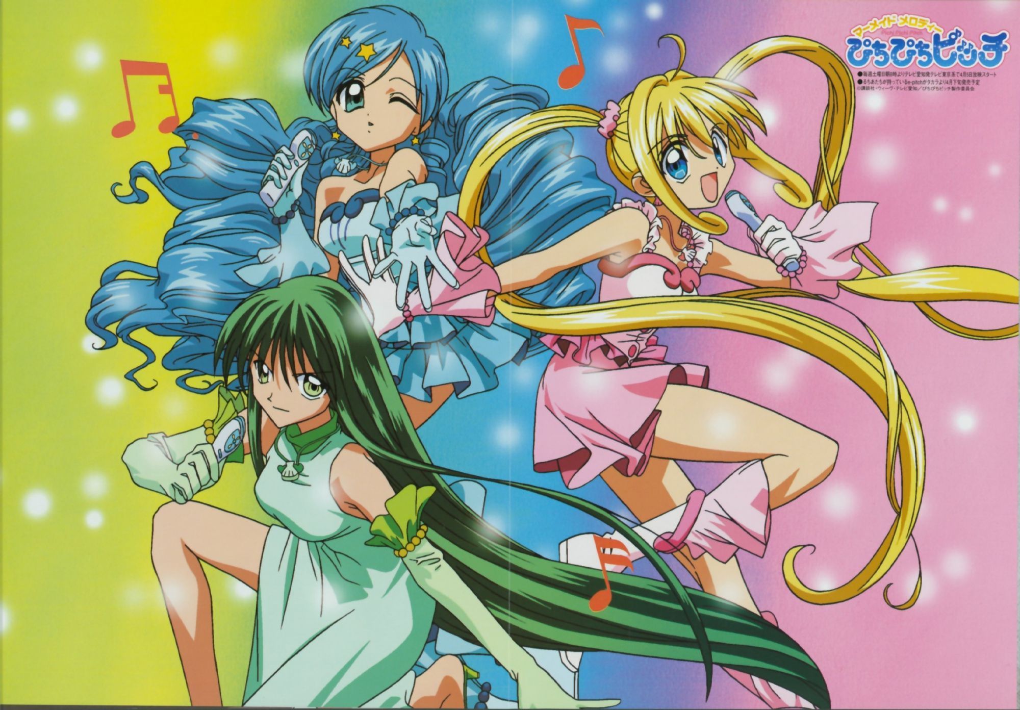 2000x1392 blonde hair dress green hair houshou
