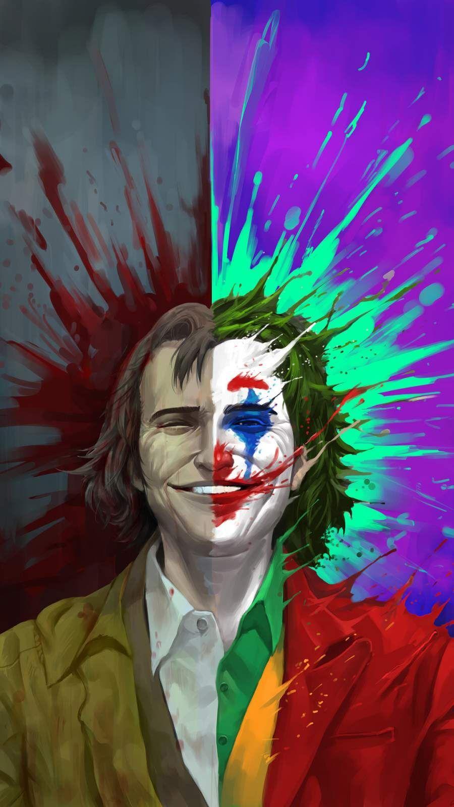 900x1600 Arthur Fleck vs Joker iPhone Wallpaper. Joker smile, Joker iphone wallpaper, Joker artwork