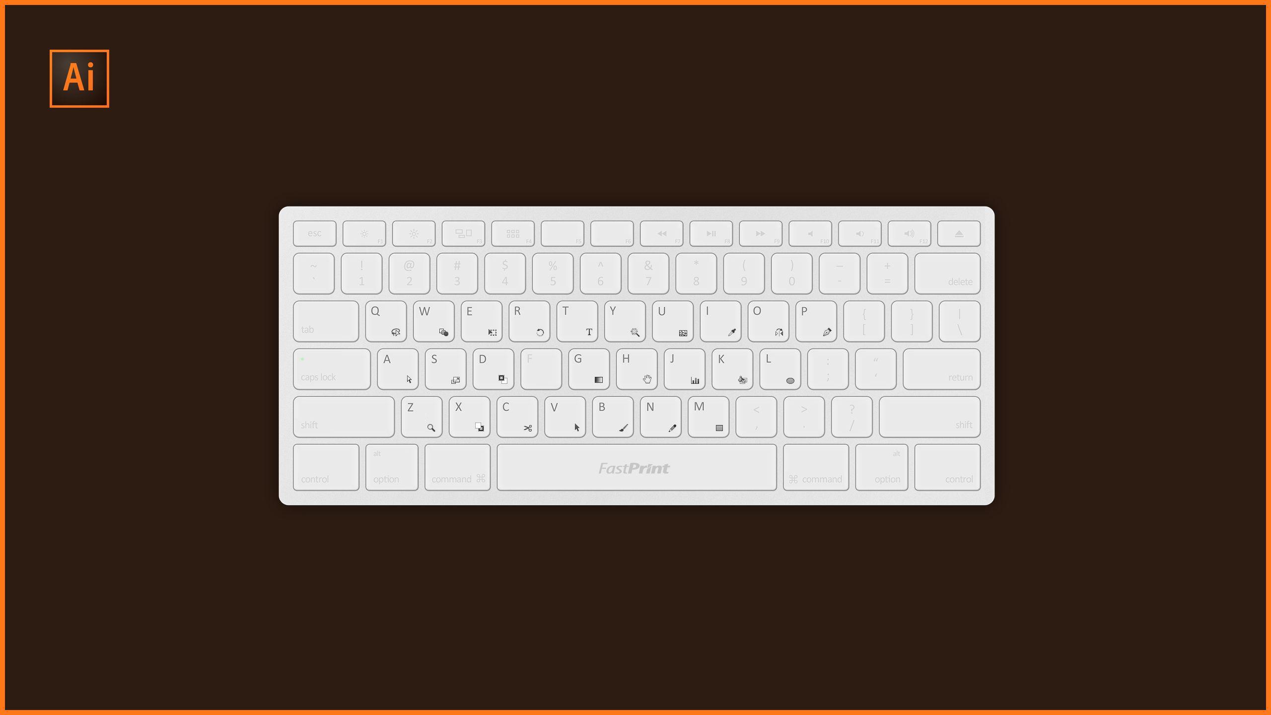 2560x1440 Adobe Photohop, Illustrator and InDesign Shortcuts Wallpaper